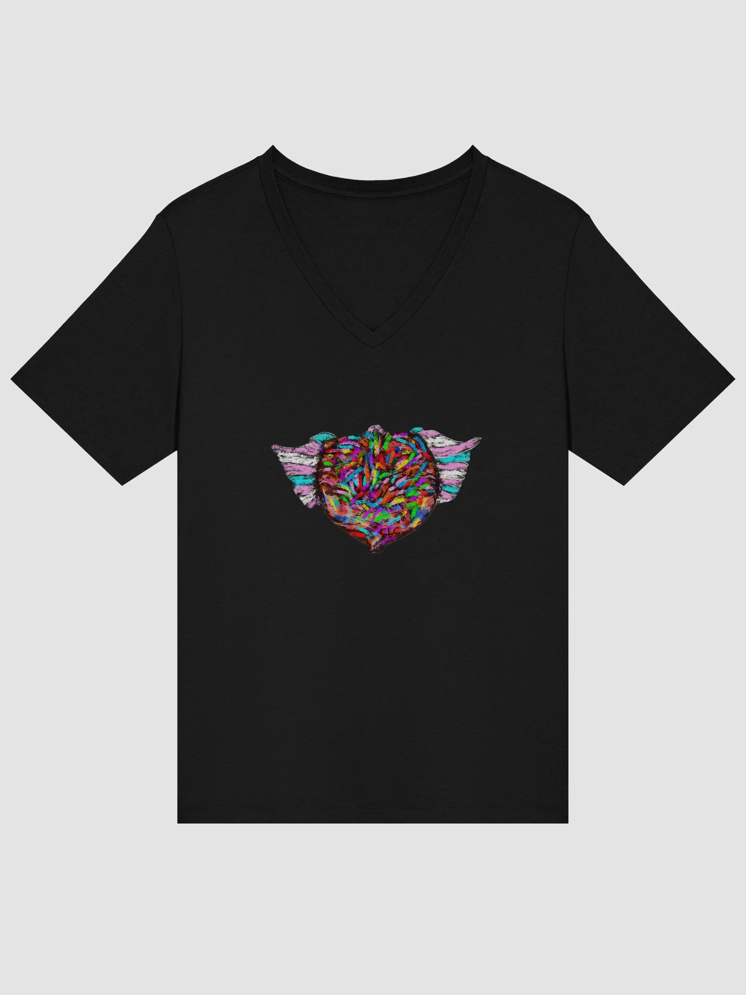 Love Has Wings Relaxed V-Neck Tee product image (14)