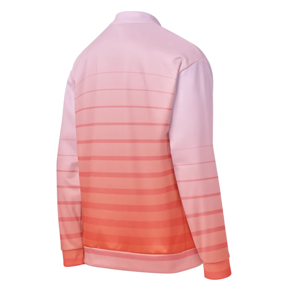 Customizable Pink Gradient Bomber Jacket product image (9)