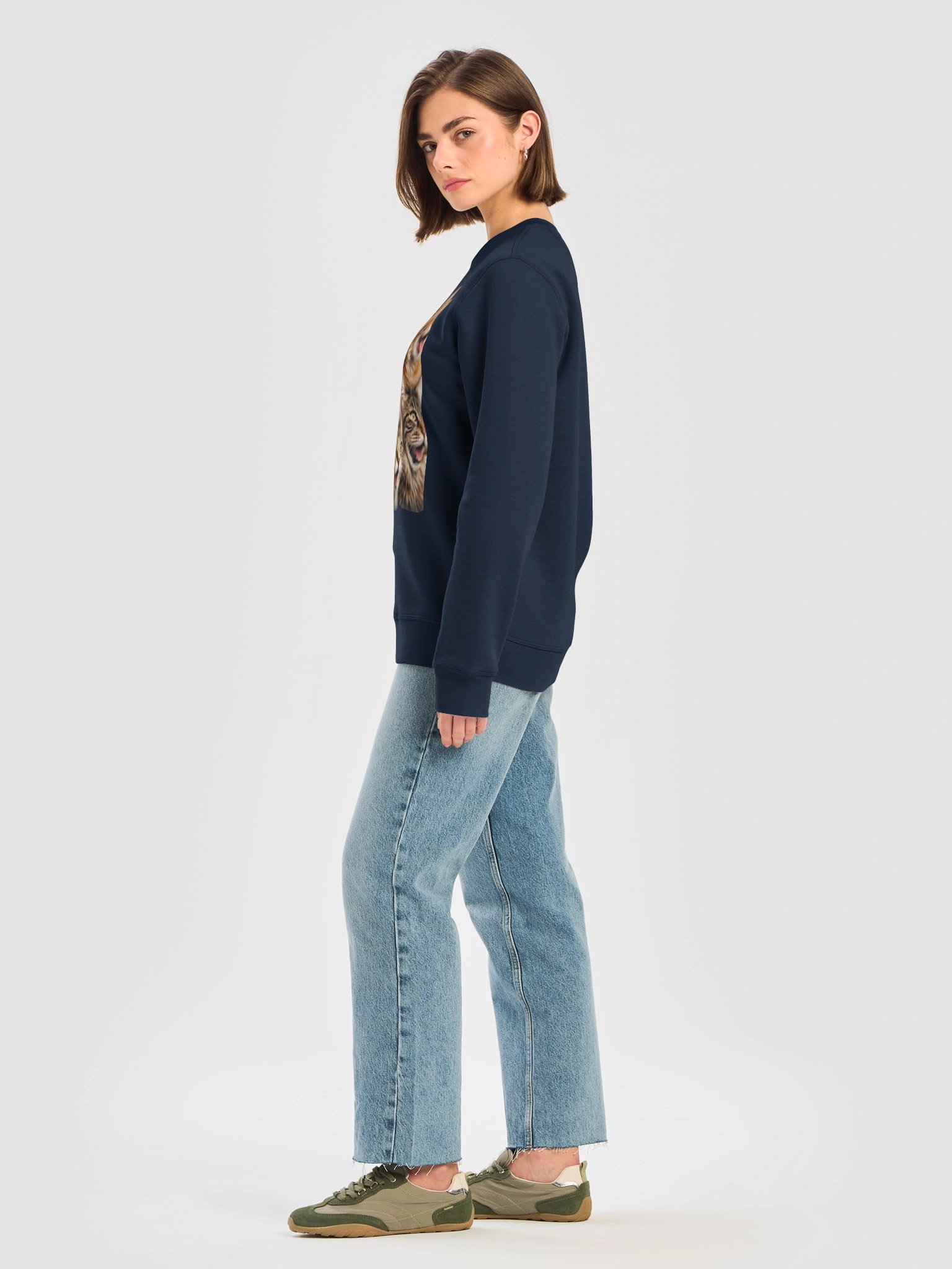 Playful & Direct: Silly Cats Collage Crewneck Sweatshirt product image (24)