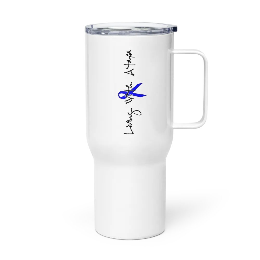 Living With Ataxia Handled Travel Mug product image (3)