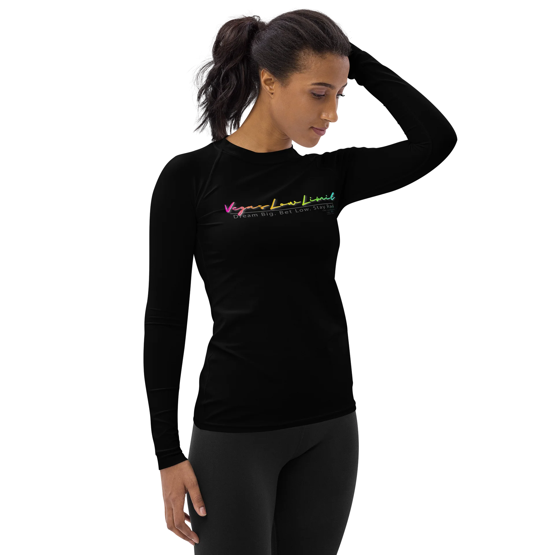 Vegas Low Limit Women's Rash Guard - Black product image (4)