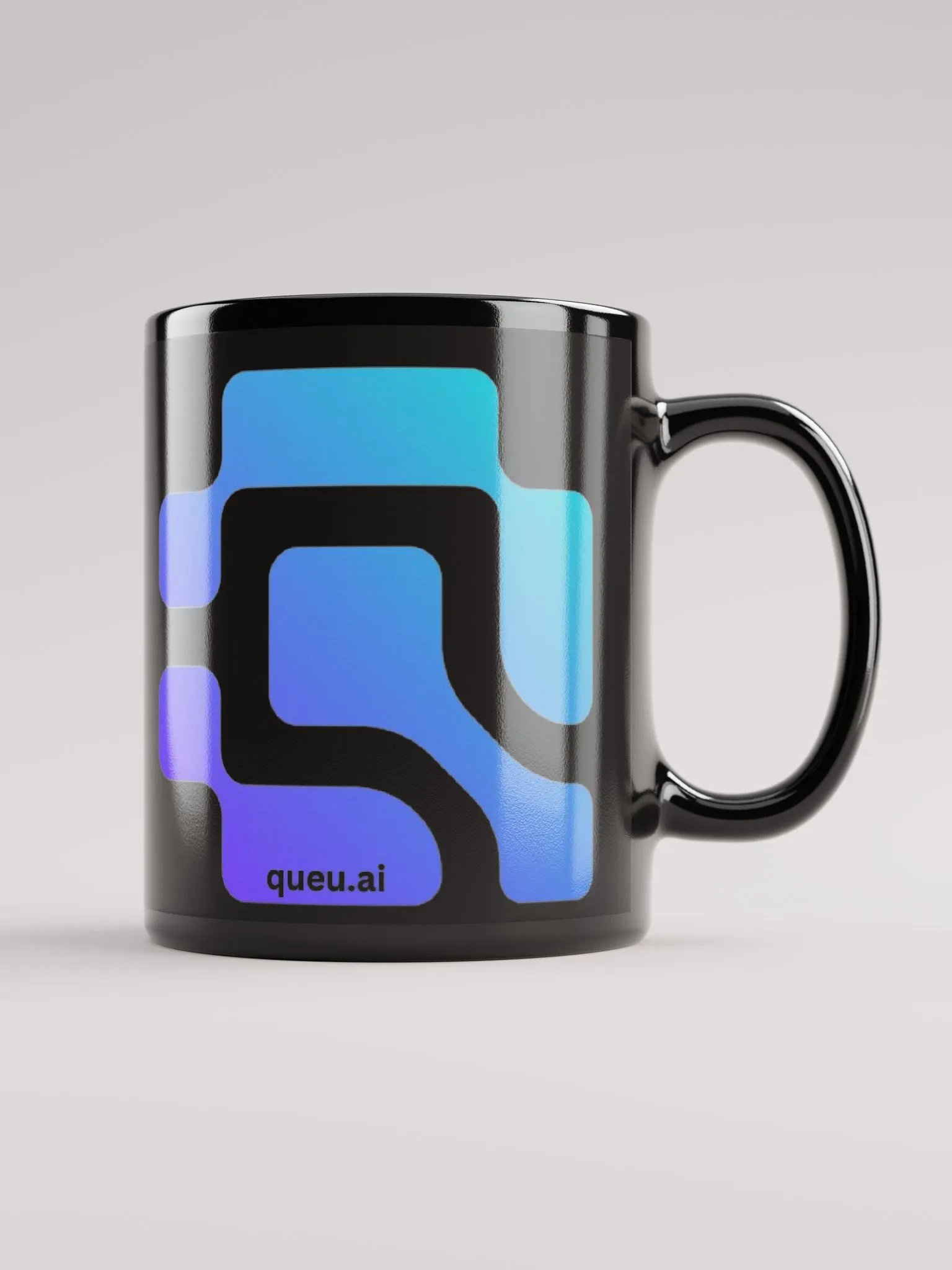 Gold Level Q Black Glossy Mug product image (1)