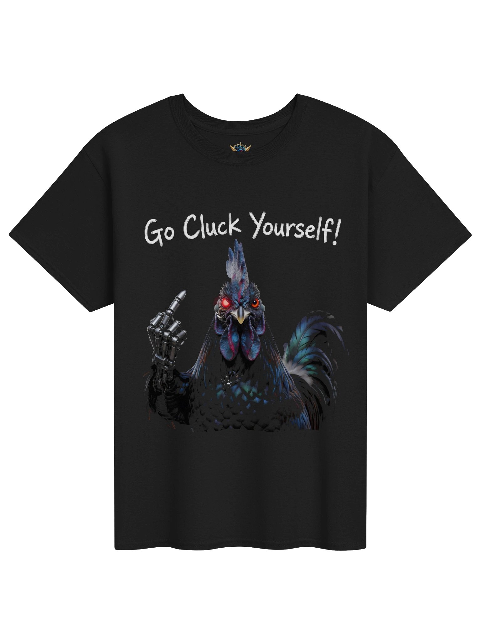 Go Cluck Yourself Robot Rooster Tee product image (1)