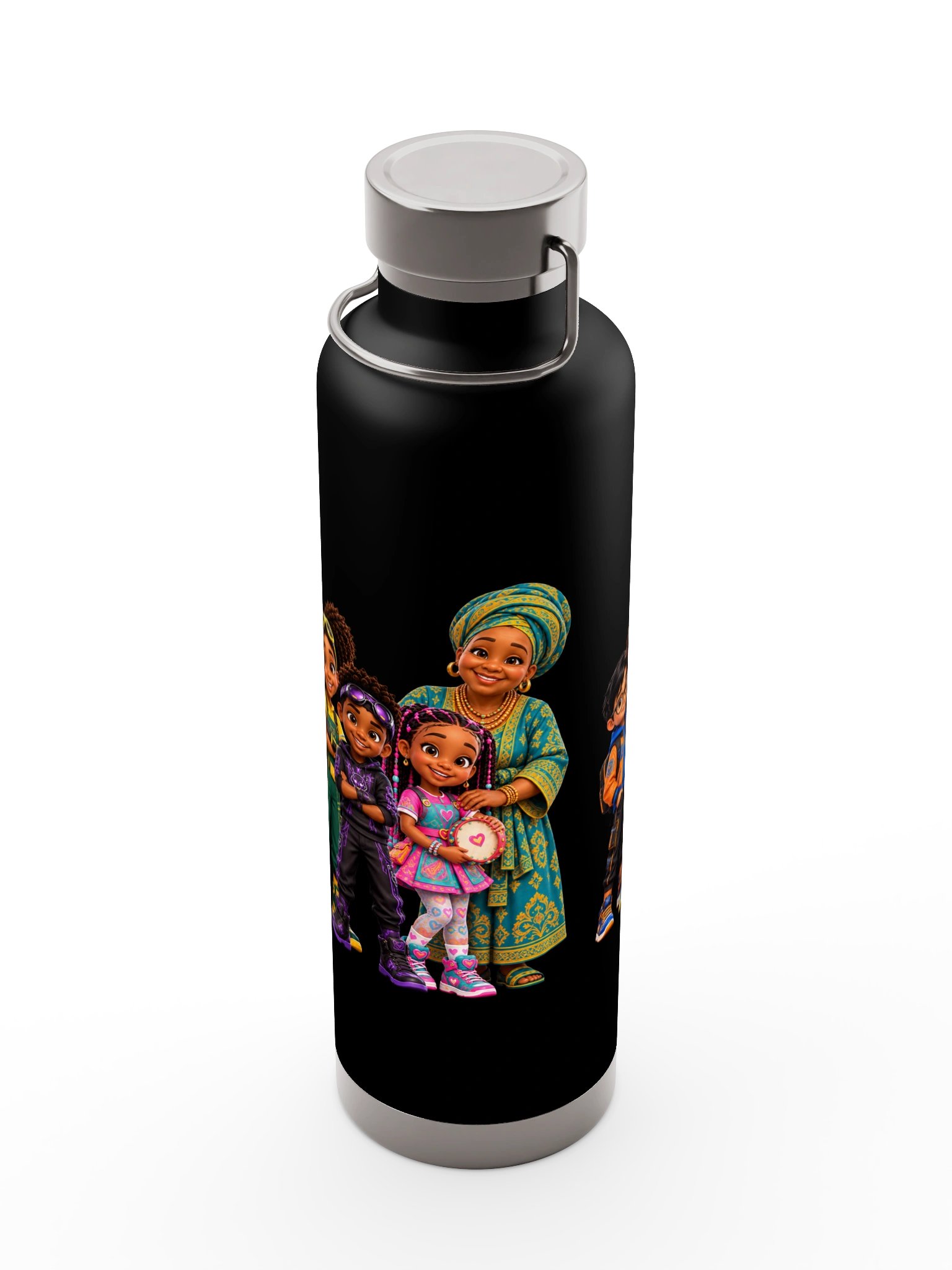 Colorful Cartoon Family Duo Bottle Art product image (31)