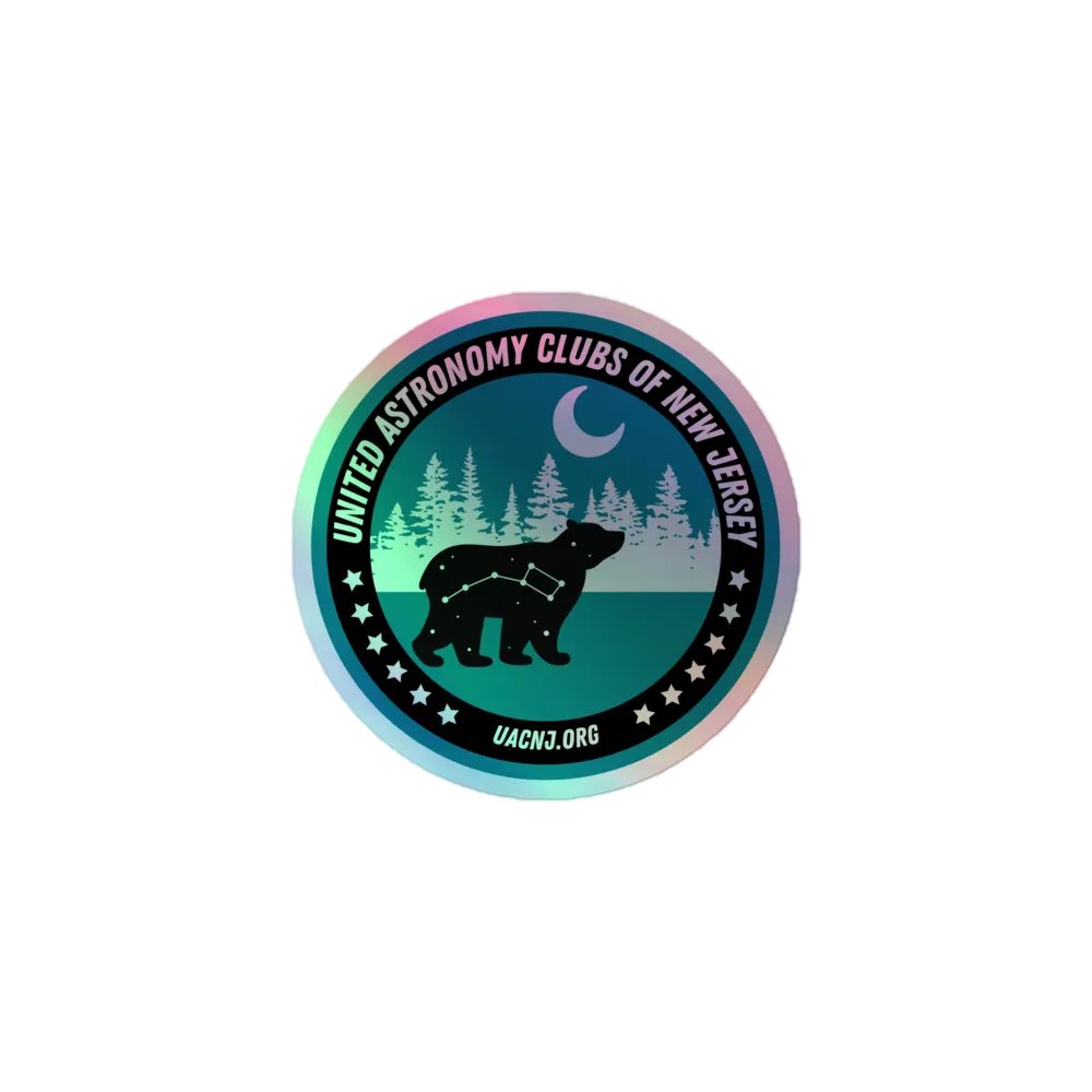 Shiny Round Sticker - Bear and Moon product image (1)