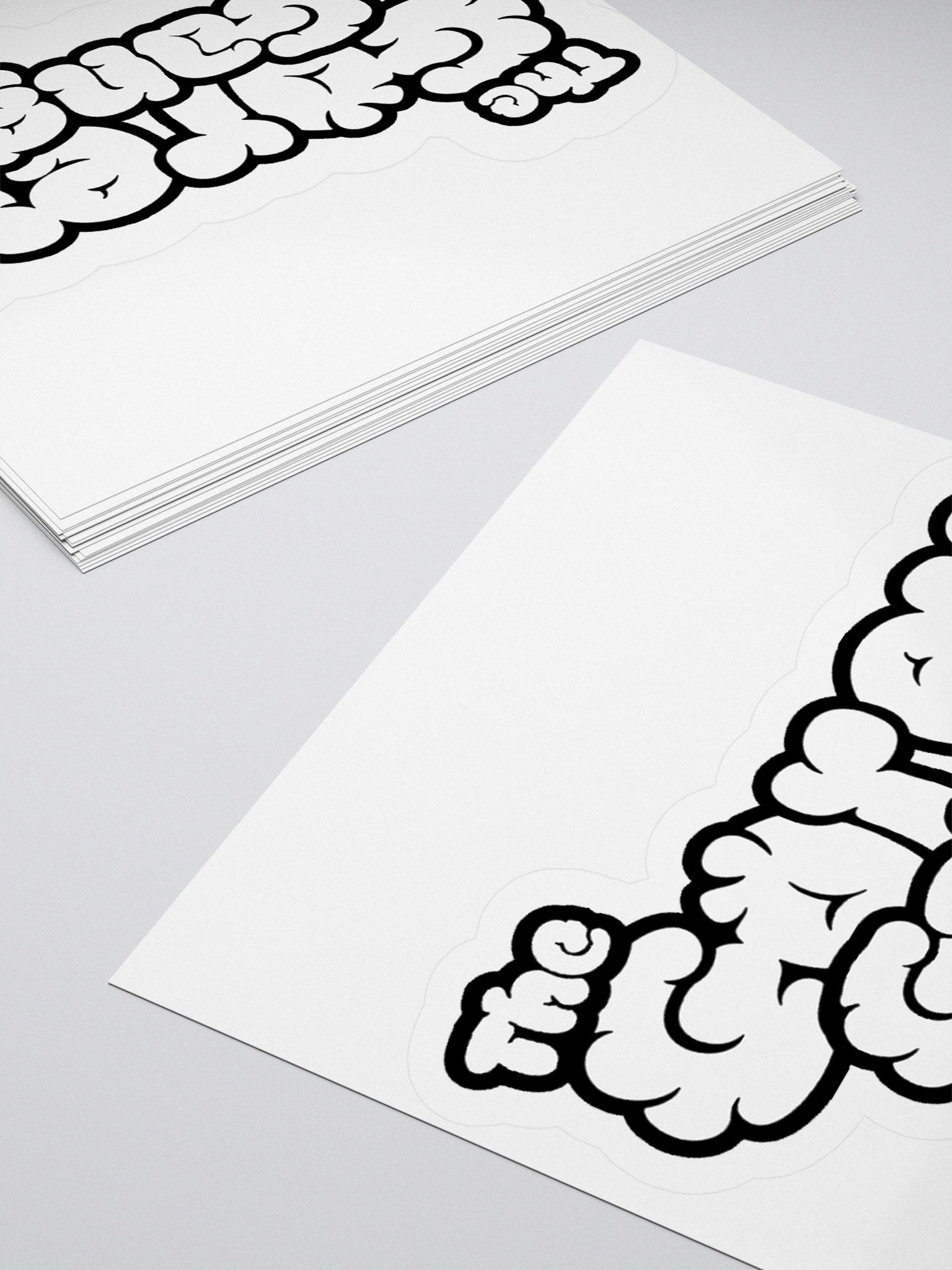 Gorey Gang B+W - Kiss Cut Stickers product image (10)