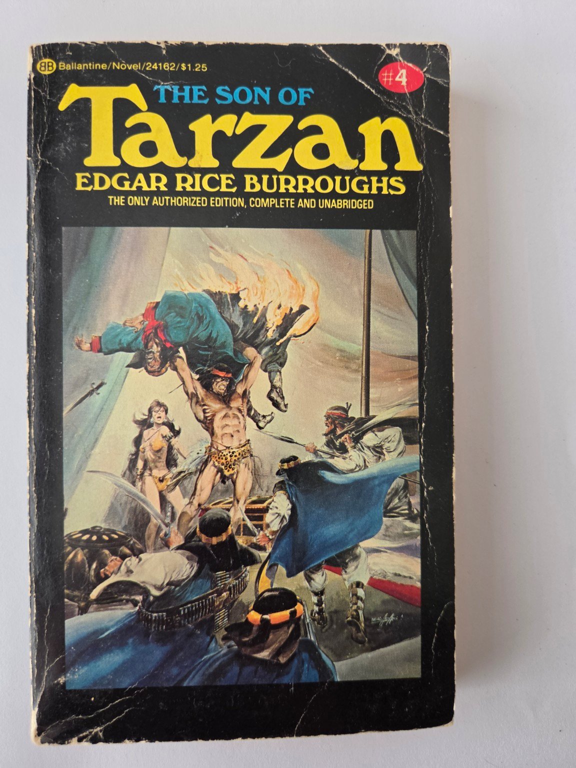 Vintage The Son of Tarzan #4 | Edgar Rice Burroughs | Ballantine Paperback product image (1)