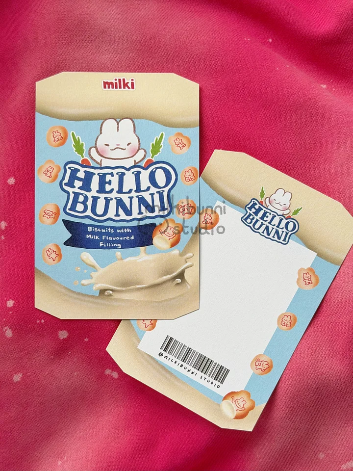 Milk Hello Bunni Postcard product image (1)
