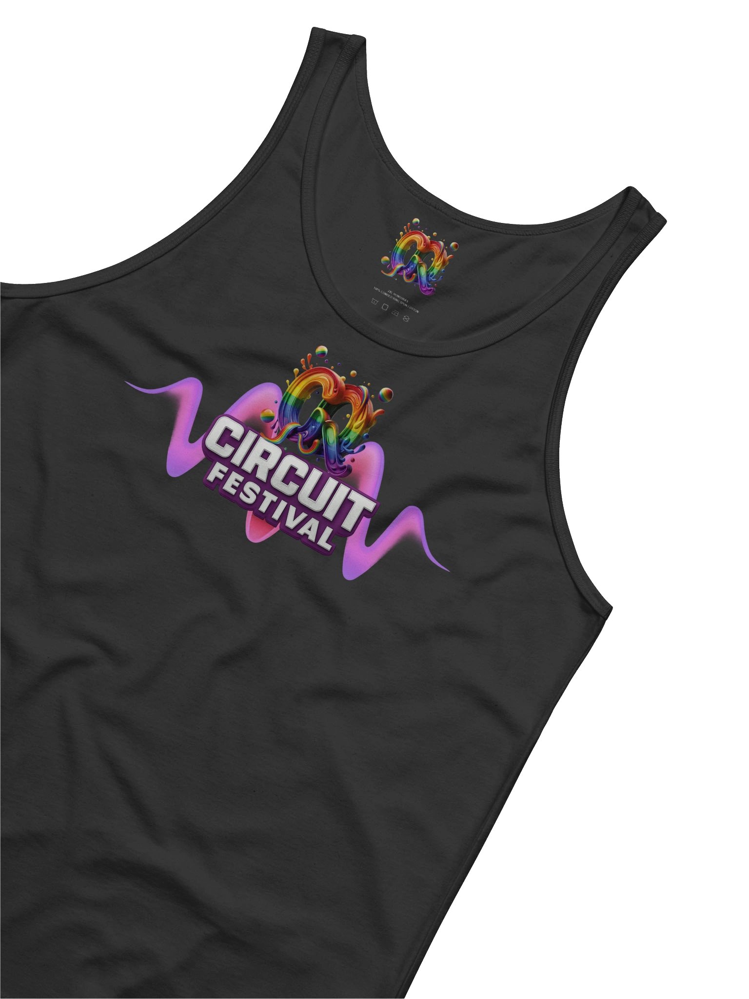 CQ CIRCUIT FESTIVAL – NEON WAVE PARTY TANK product image (6)