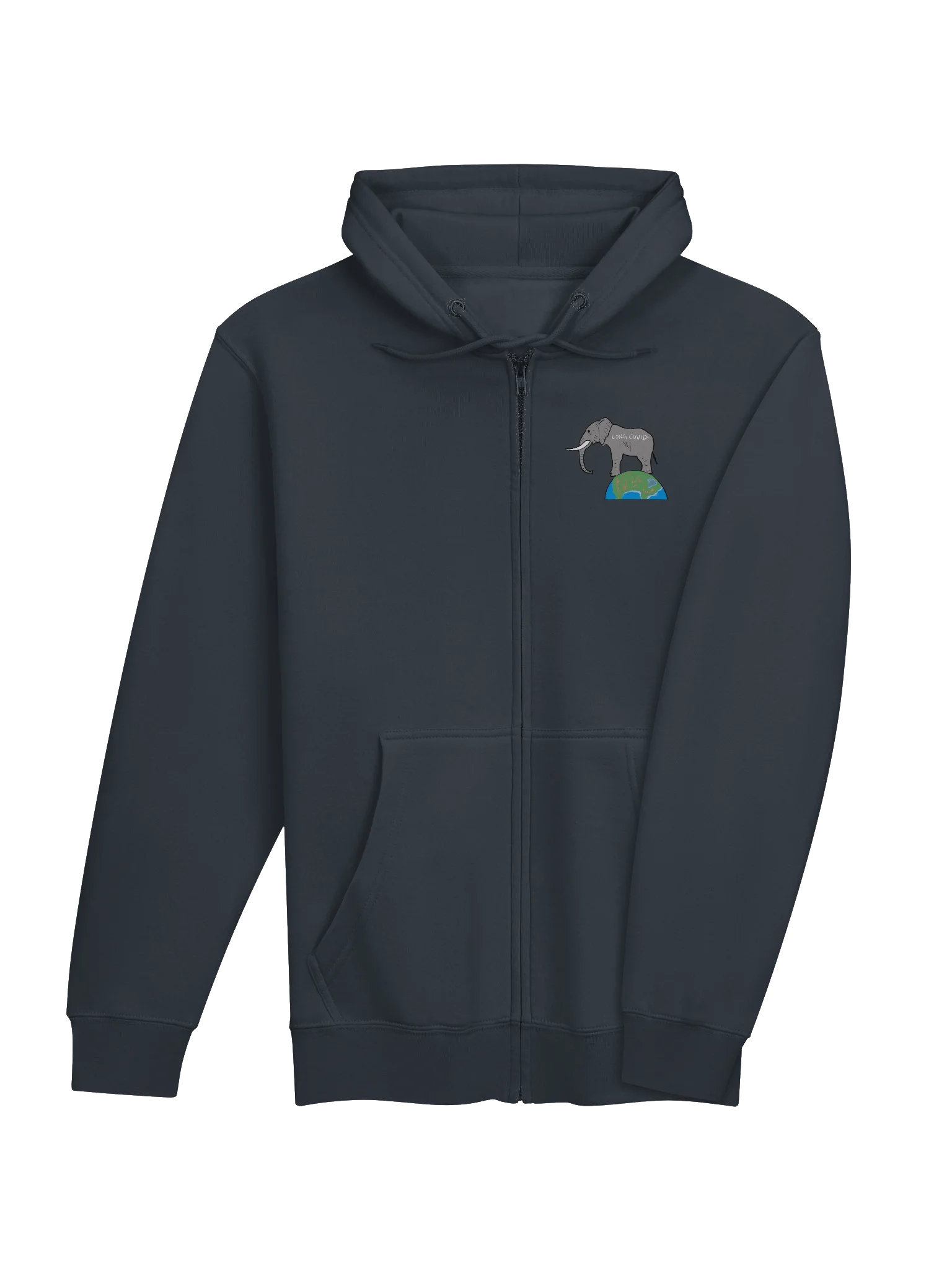 Elephant In The Room zip hoodie (Covid) product image (4)