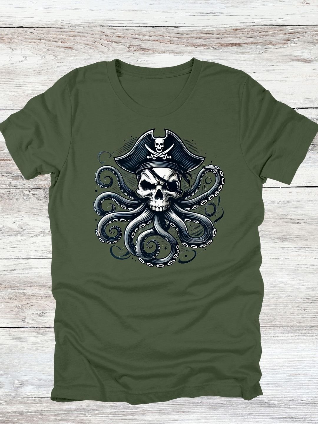 Pirate Tentacle Skull T-Shirt product image (1)