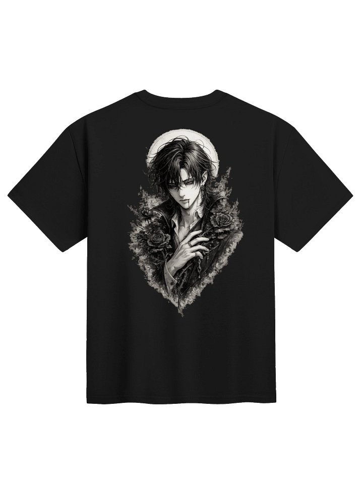 Crimson Eclipse – Dark Anime Oversized Graphic T-Shirt | Gothic Streetwear product image (1)