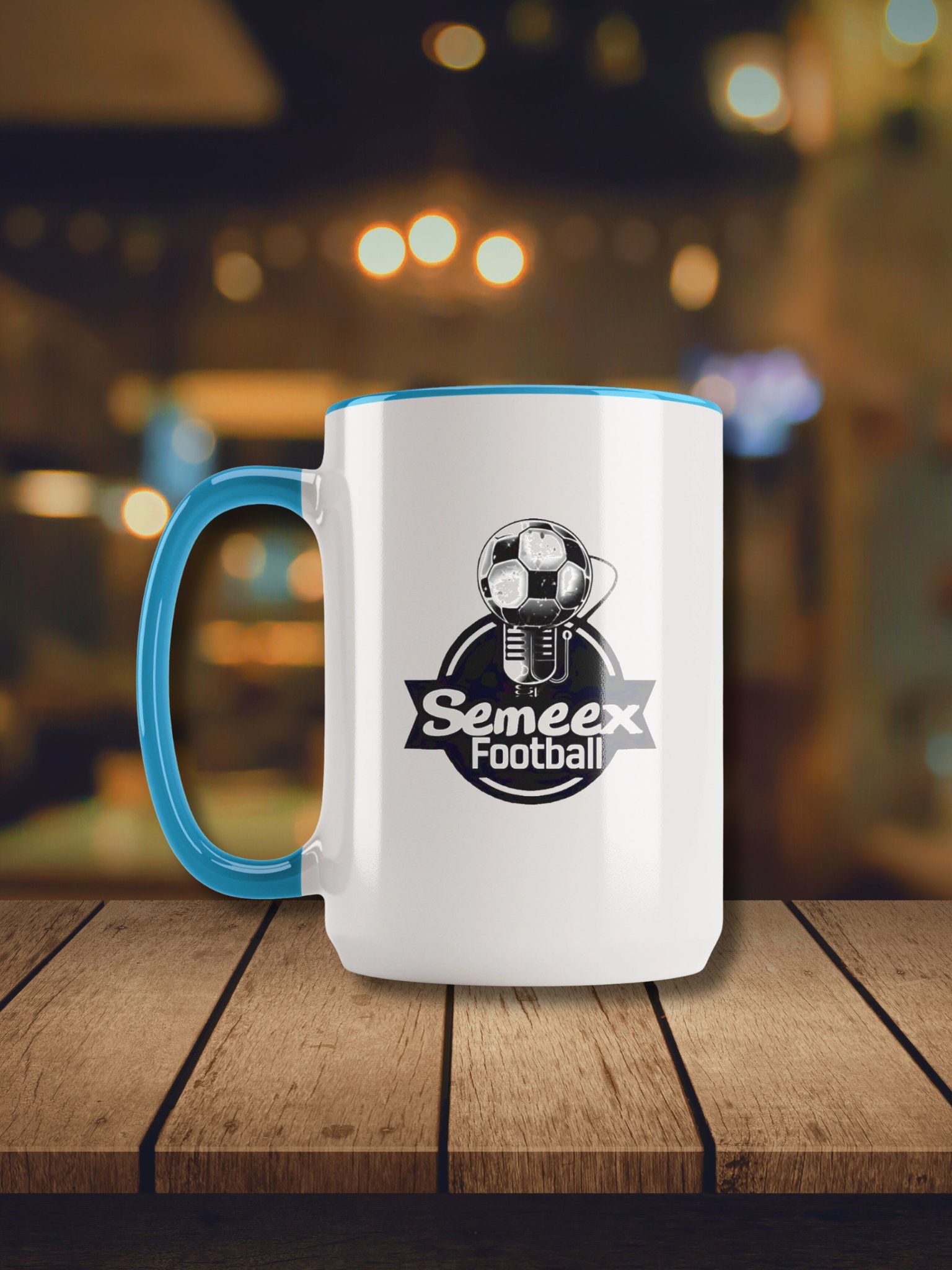 Semeex Football Logo Ceramic Mug with Color Inside product image (26)
