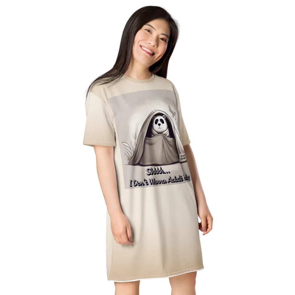 Panda 'Do Not Disturb' T-Shirt Lounge Dress product image (5)