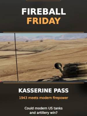 🔥 Fireball Friday: 1943 meets modern firepower. Could modern US tanks and artillery win at Kasserine Pass? We put it to the test in this fictional DCS World scenario. Watch the full battle—WarGames 33—on the Grim Reapers YouTube channel. #FireballFriday #GrimReapers #DCSWorld