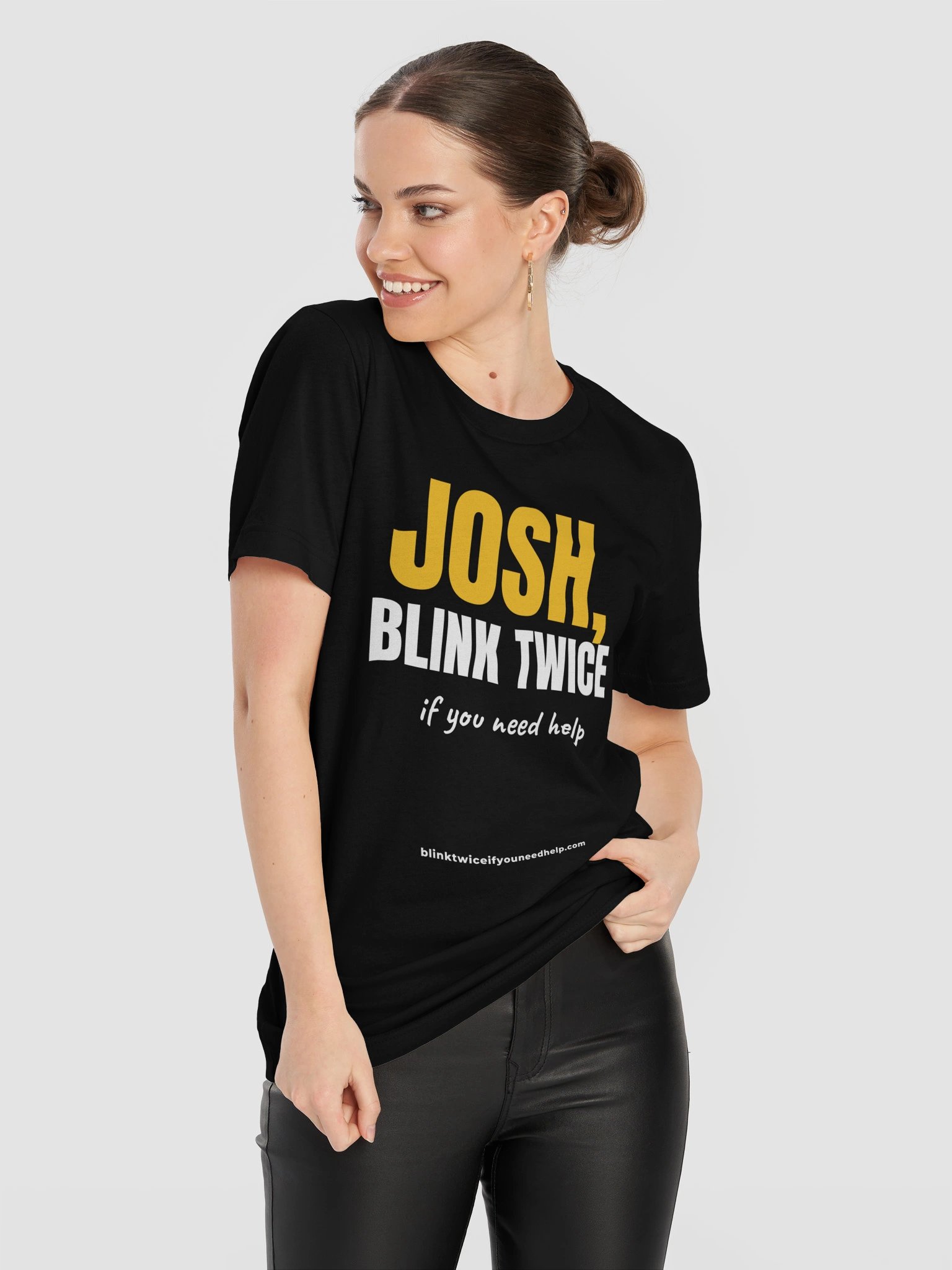Josh, Blink Twice If You Need Help Tee product image (11)