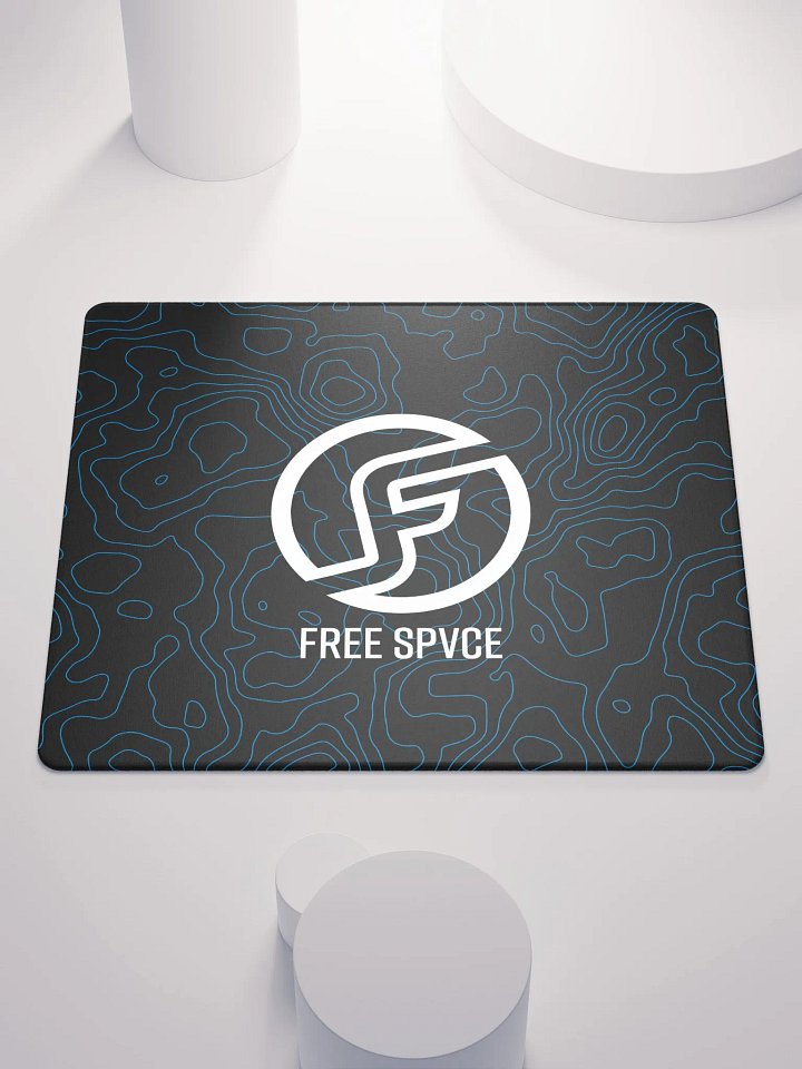 Topographic Black & Blue Mousepad product image (1)