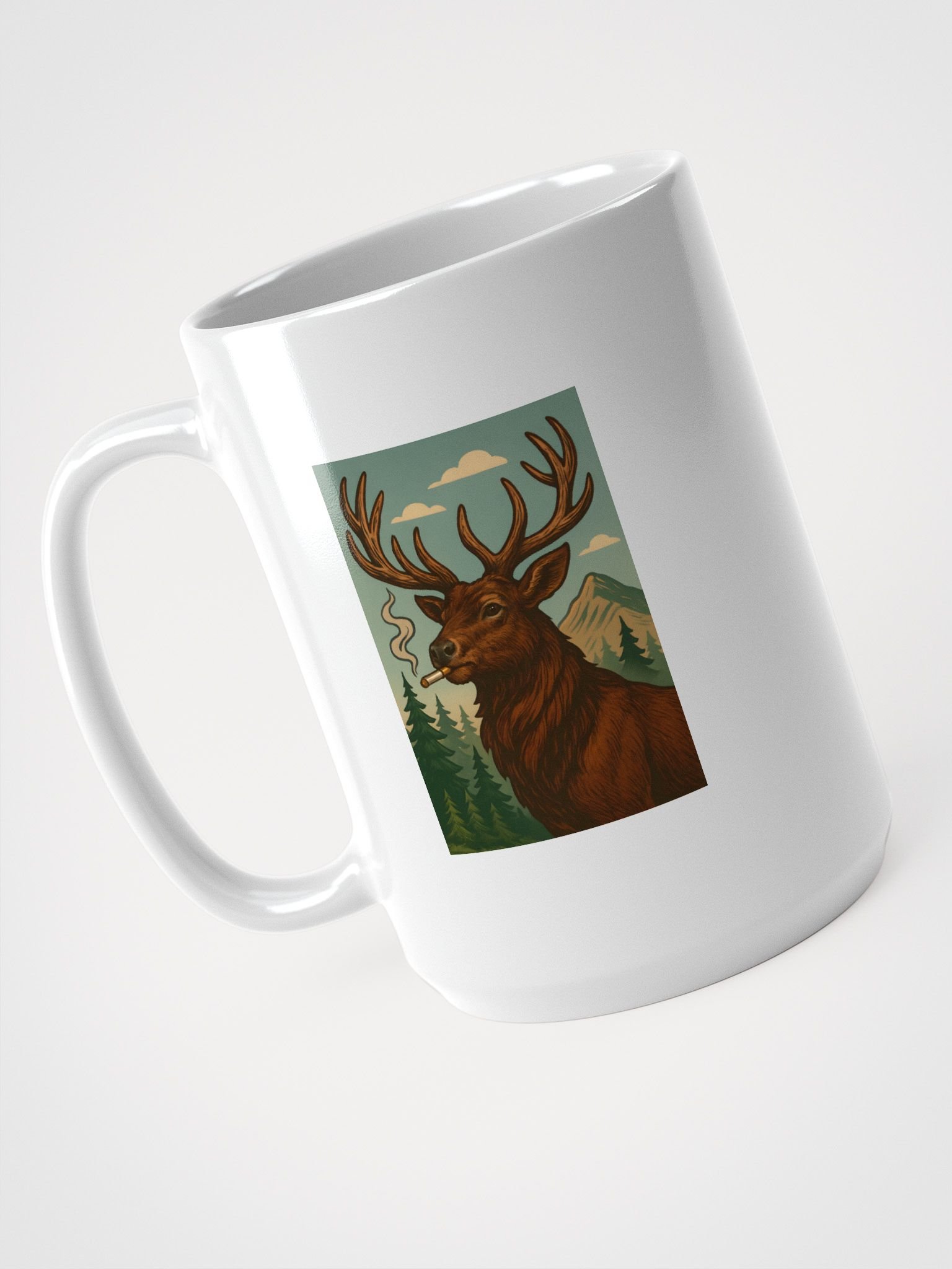 Elk with a Cig Mug product image (4)