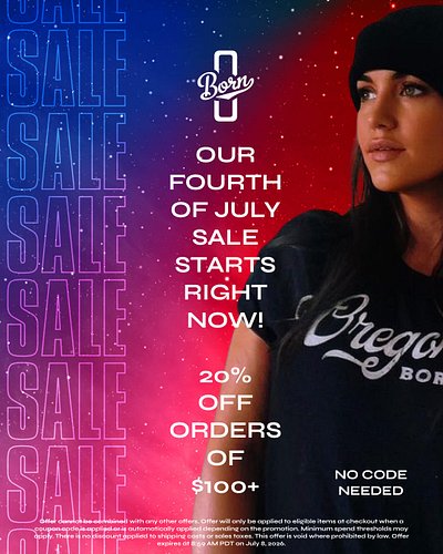 Our Fourth of July Sale starts right now! 20% off all orders of $100 or more. No code needed. Offer cannot be combined with a...