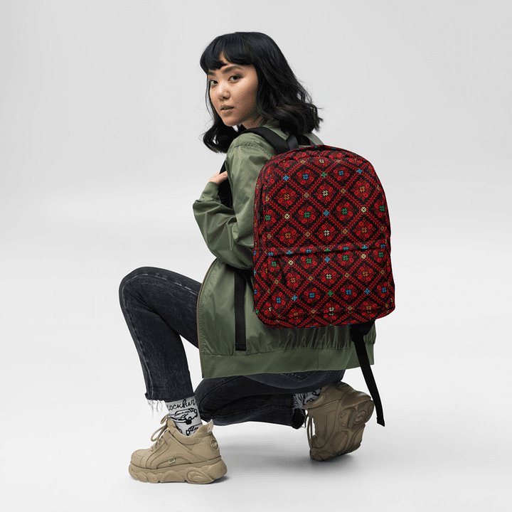 Red Tatreez Backpack product image (2)