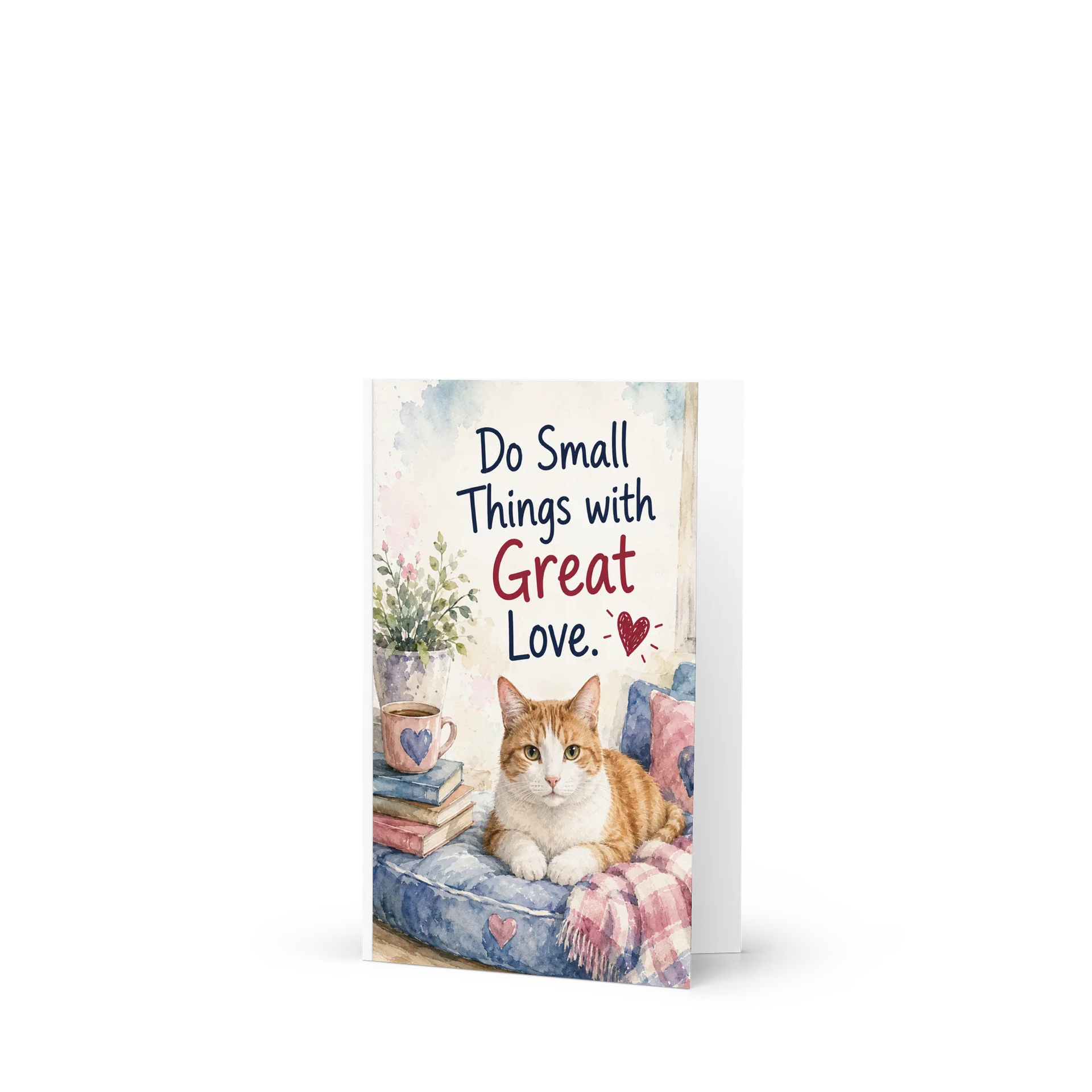 Do Small Things With Great Love Cat Card product image (1)