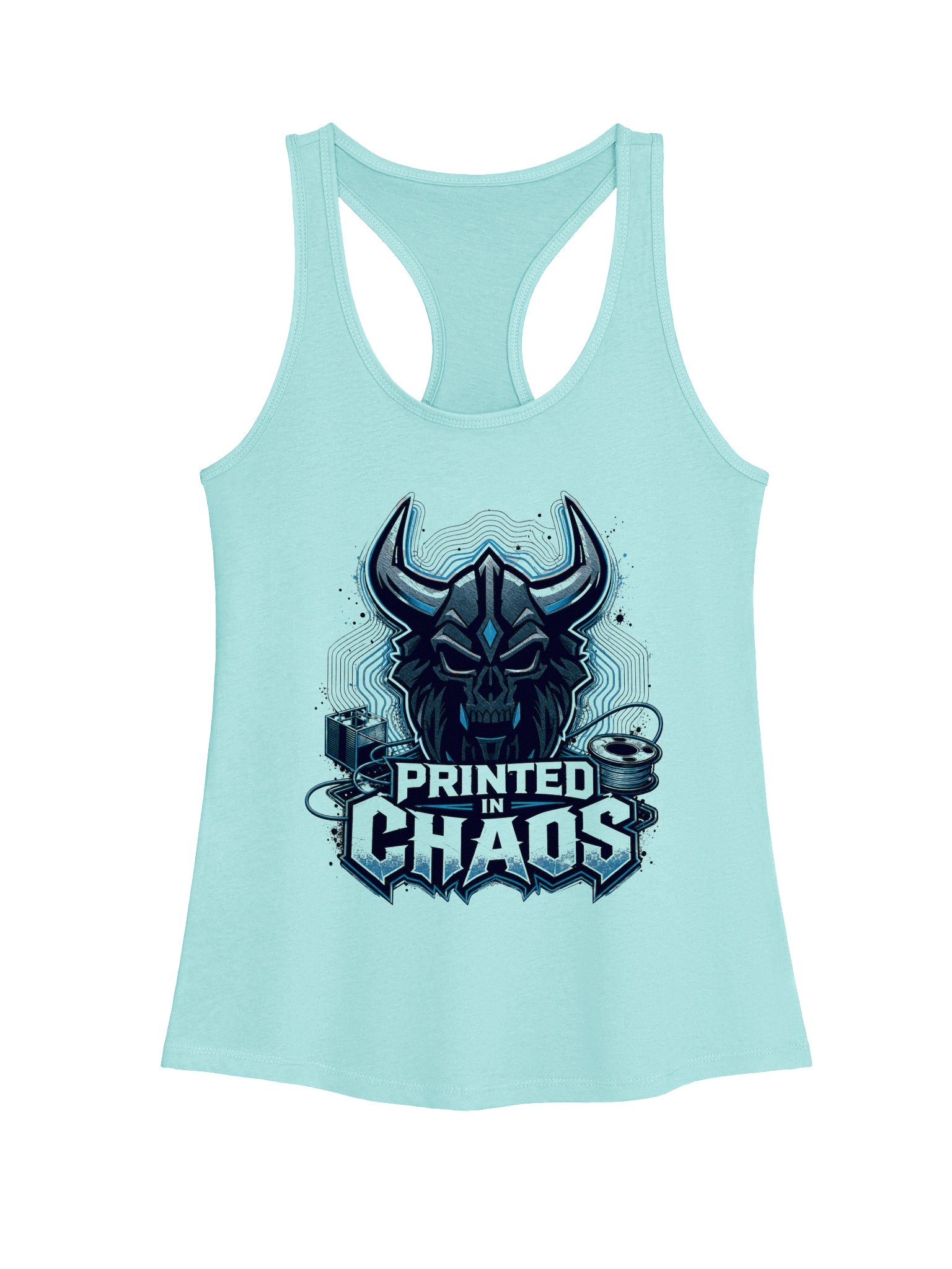 Printed Chaos Racerback Tank product image (37)