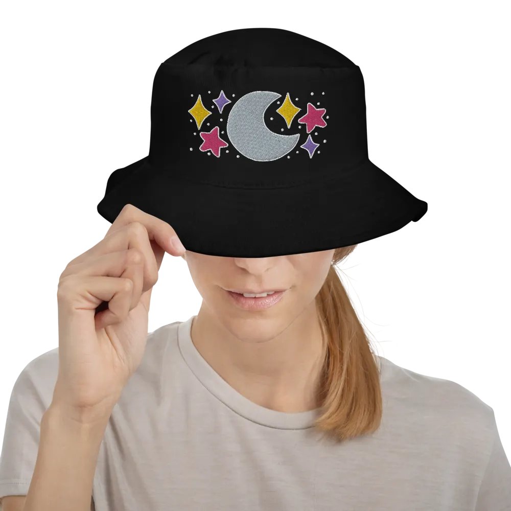 Celestial Bucket Hat with Puff Embroidery product image (7)