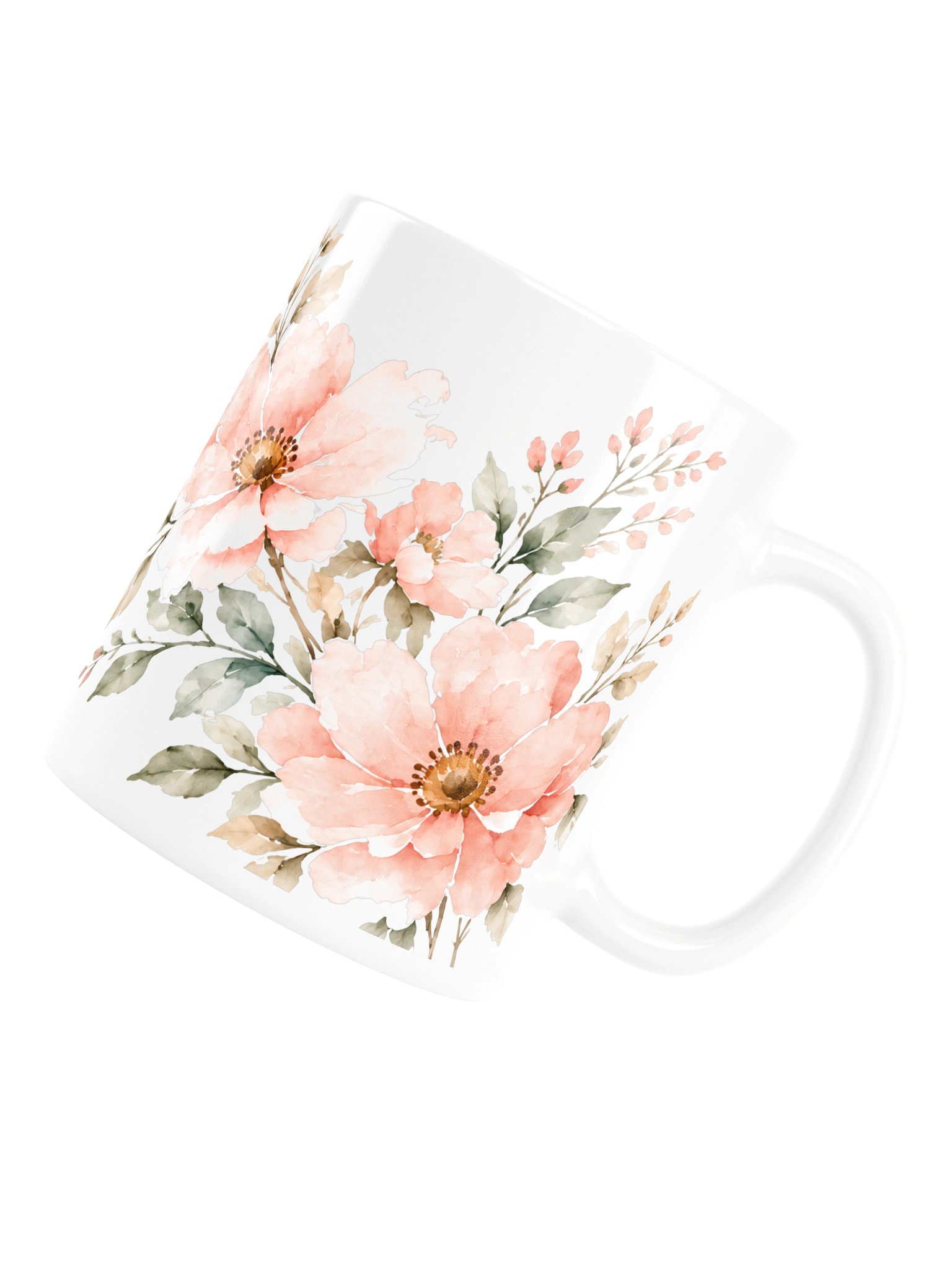 Let’s Move a Little Mug | Watercolor Floral product image (7)