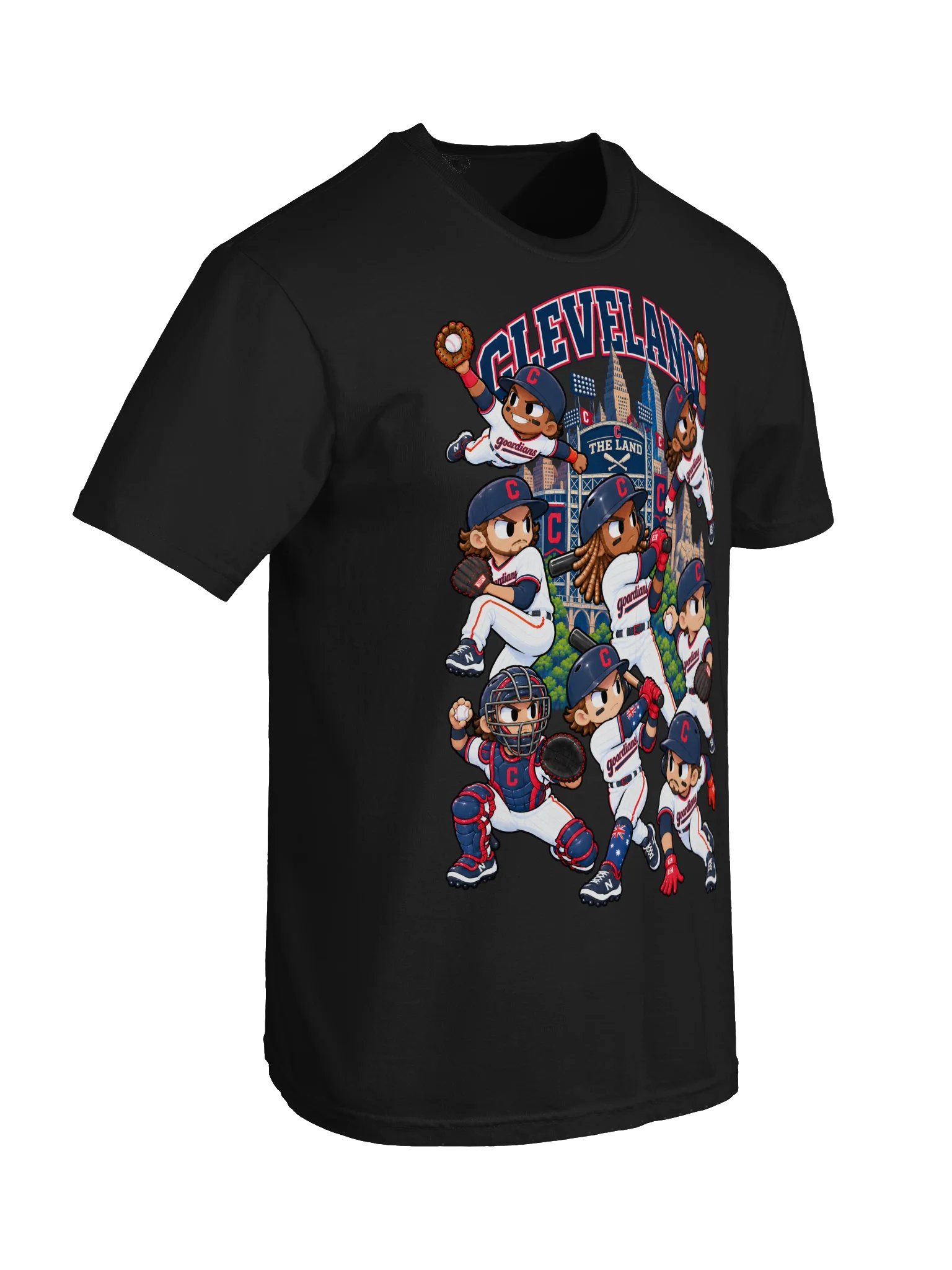 Cleveland Baseball Animated Player T-Shirt product image (39)