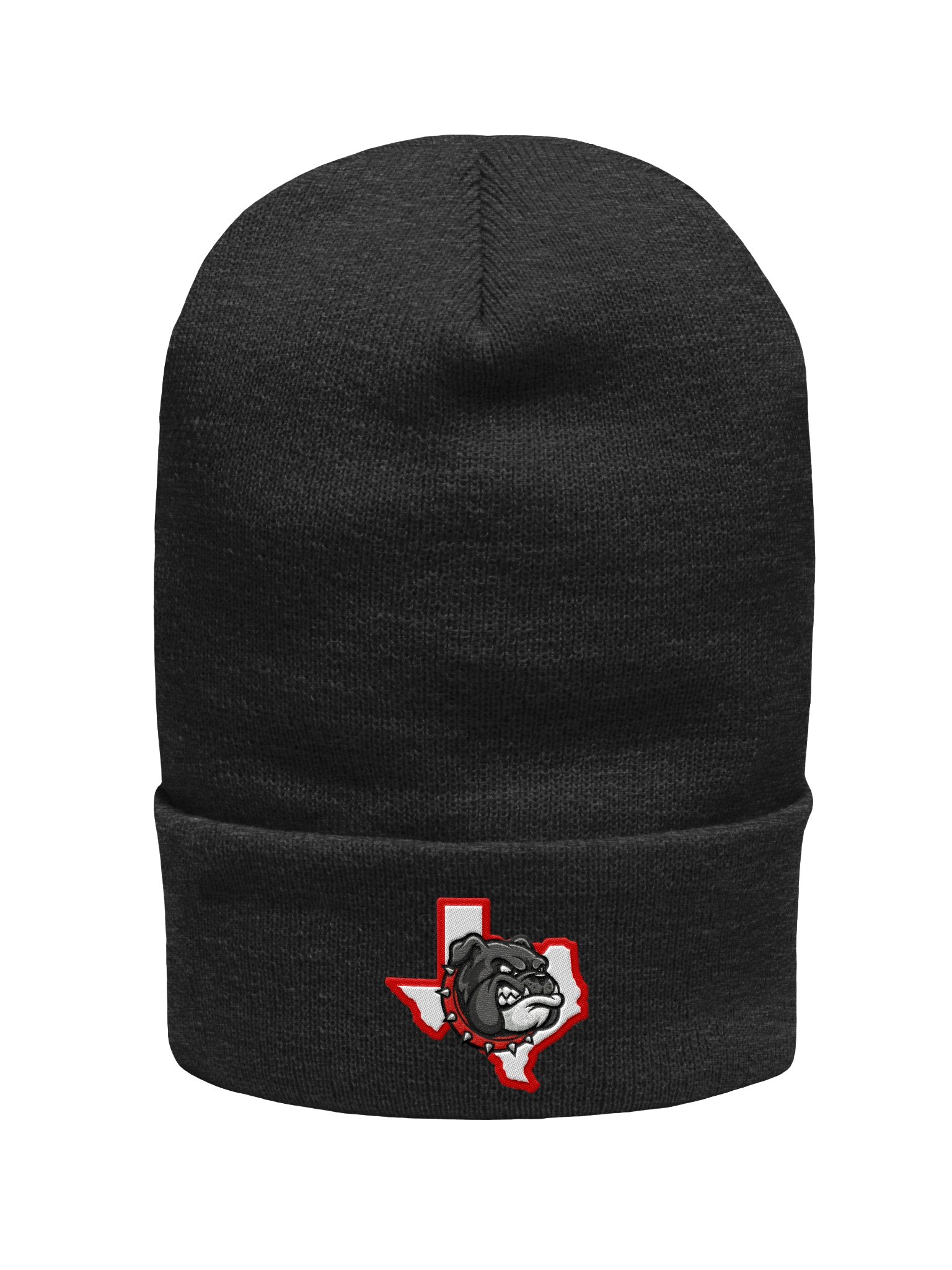 Bulldog Spirit Knit Beanie - Red on White product image (1)