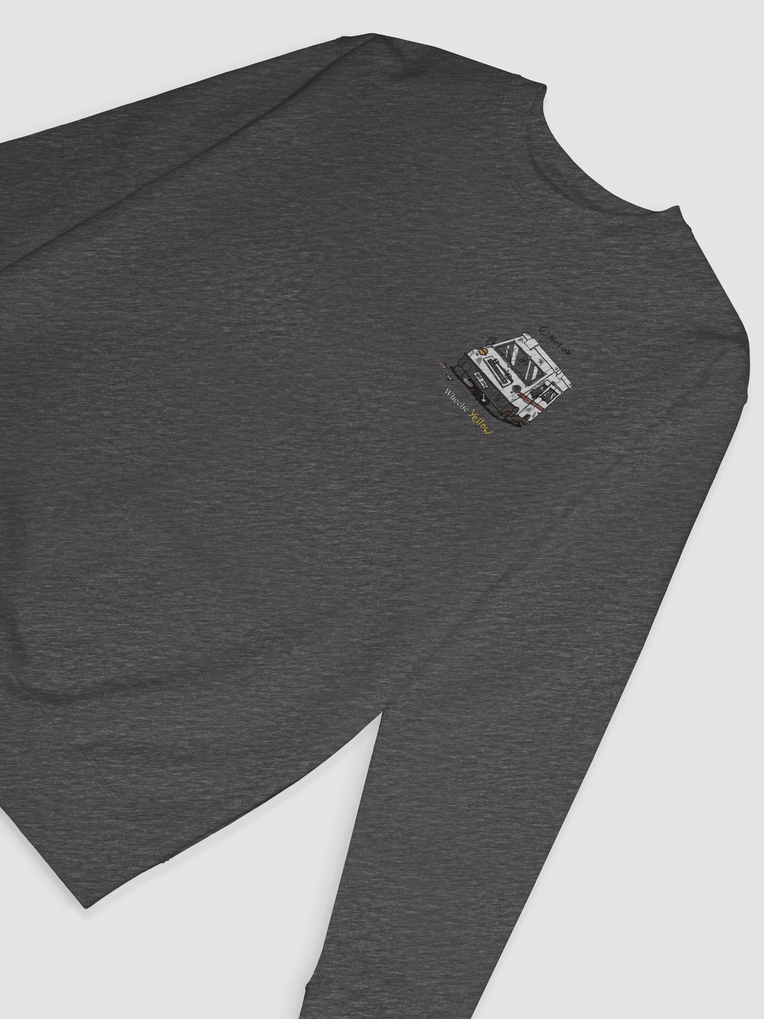 Small not-ok Wheelie Yellow sweatshirt! product image (66)
