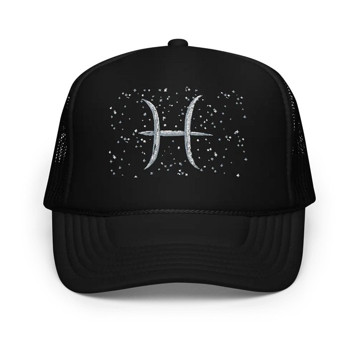 Pisces, Guided by the Stars Glyph Only, Embroidered Hat product image (1)