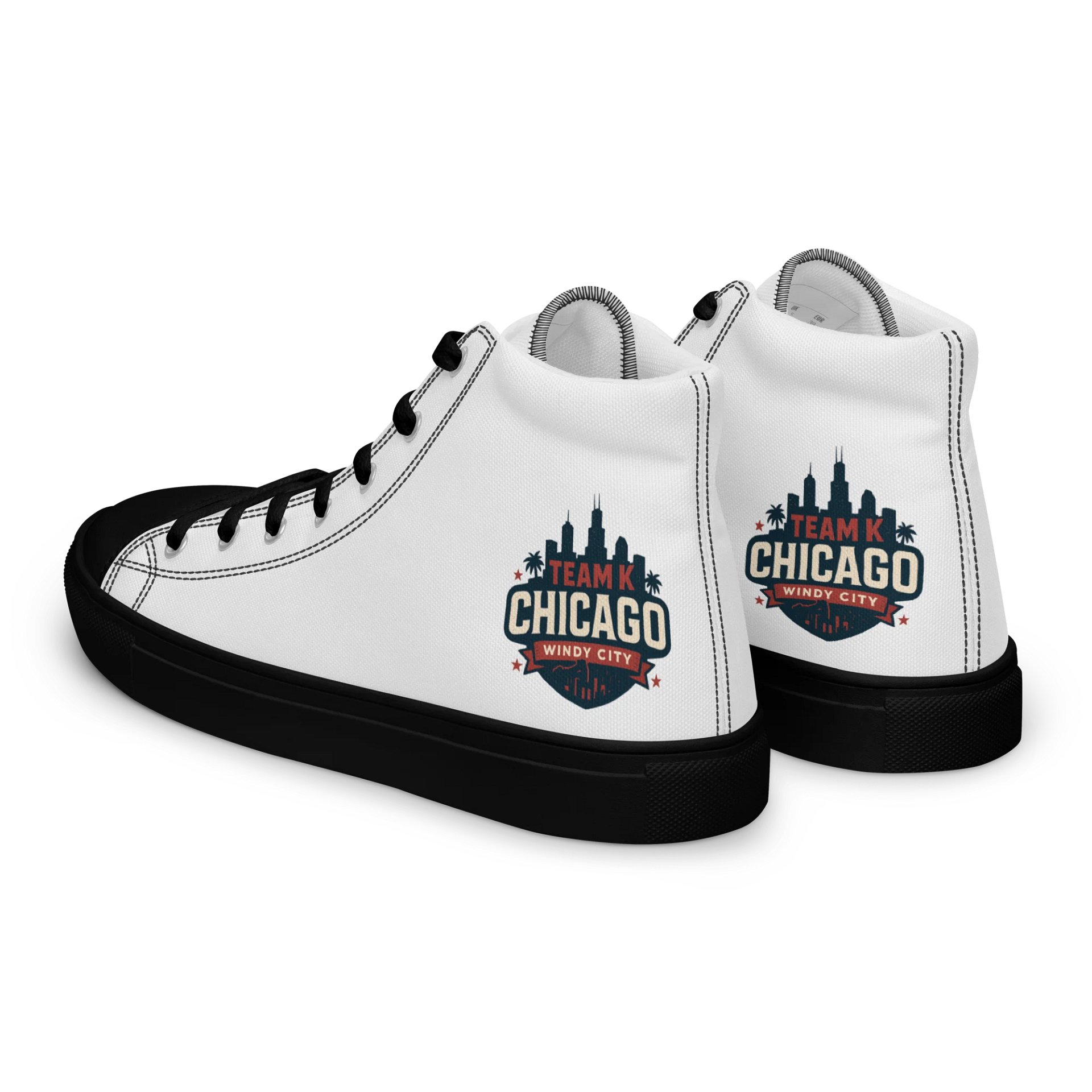 Team K Chicago Women's High Top Canvas Shoes product image (5)