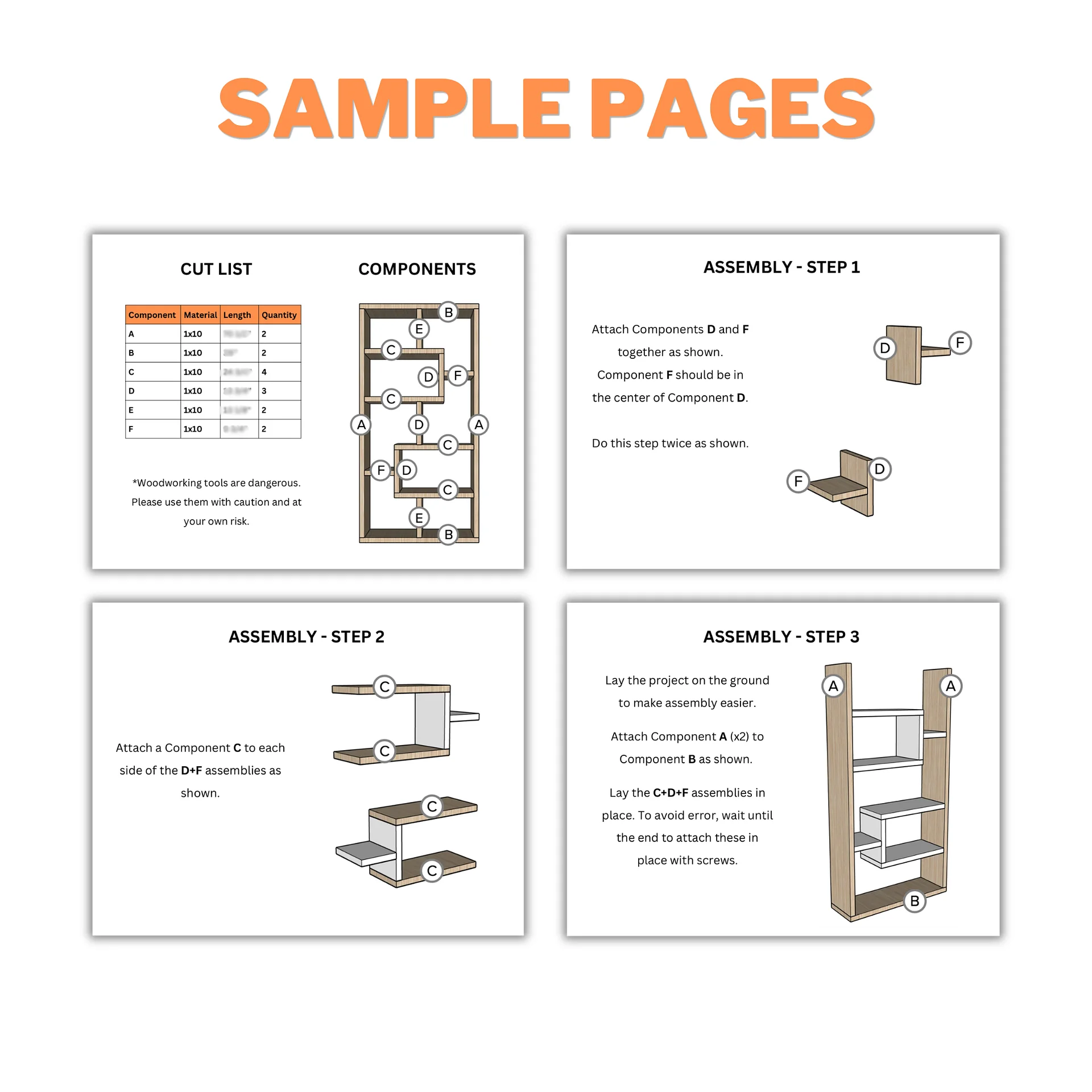 Bookshelf Plans (PDF) product image (5)
