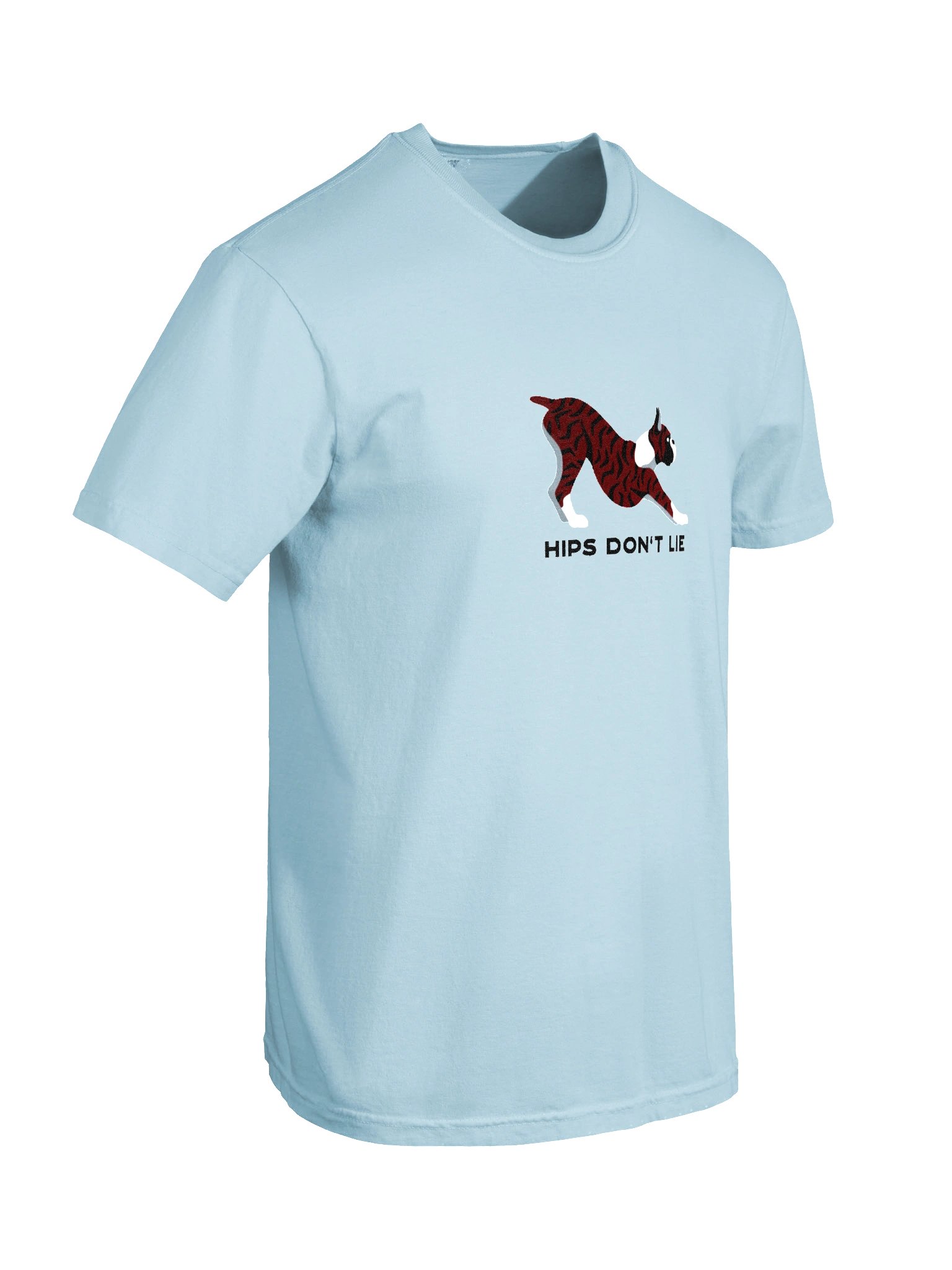 Hips Don't Lie T-Shirt(Embroidered) of a Boxer(Brindle, Cropped Ears) product image (11)