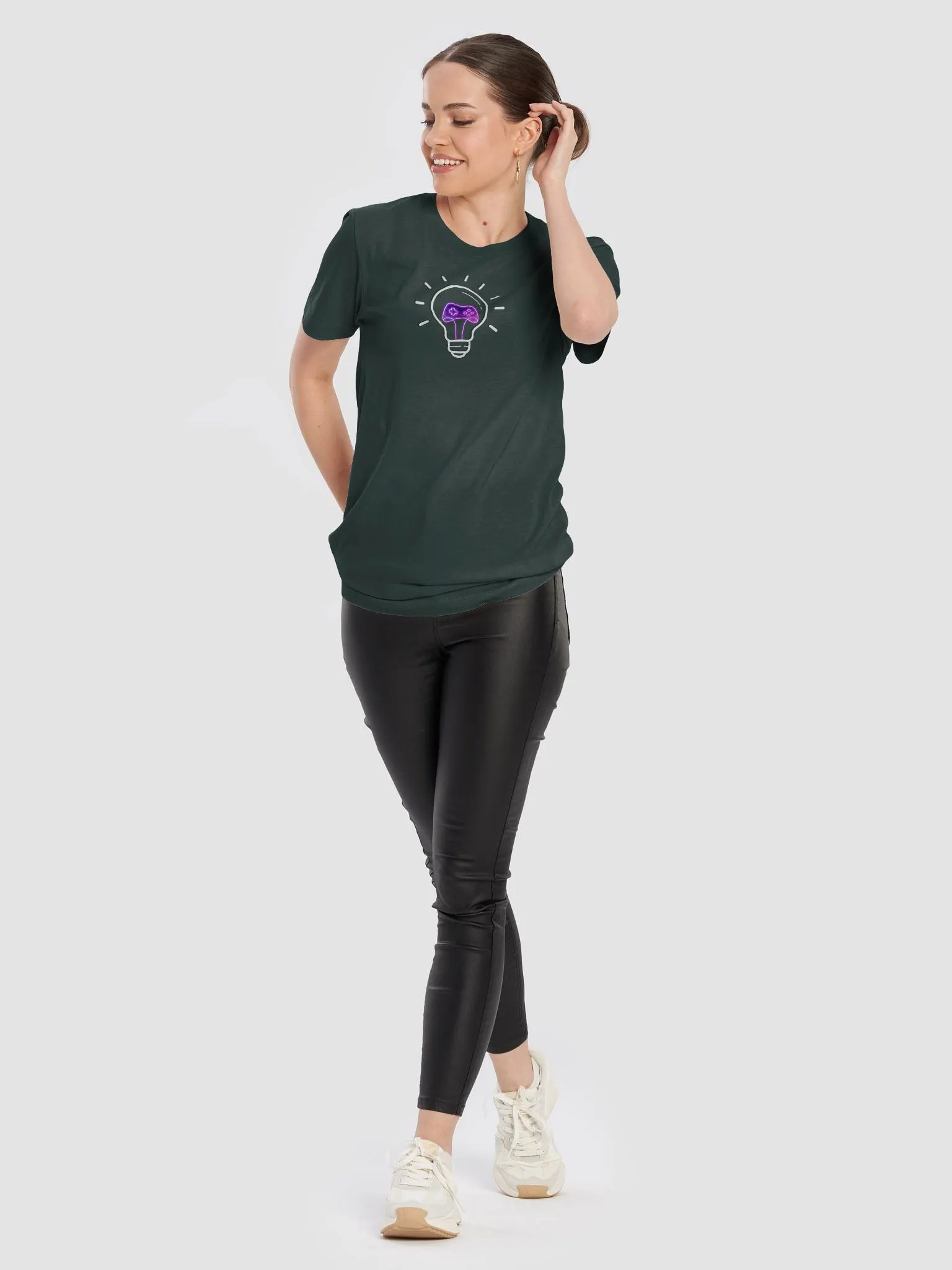 Lightbulb logo dark T-shirt product image (5)