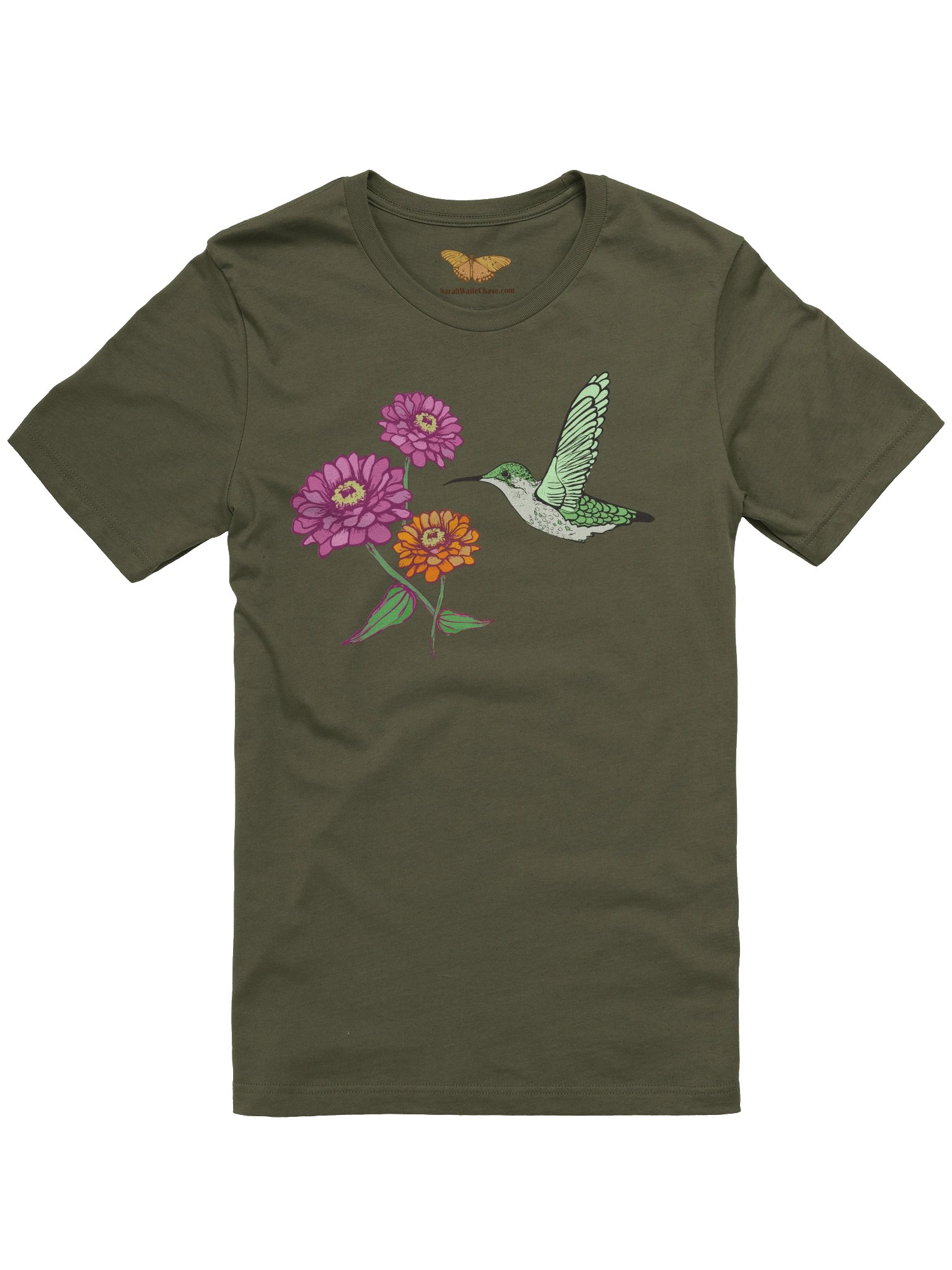 Hummingbird Butterfly Unisex T-shirt product image (1)