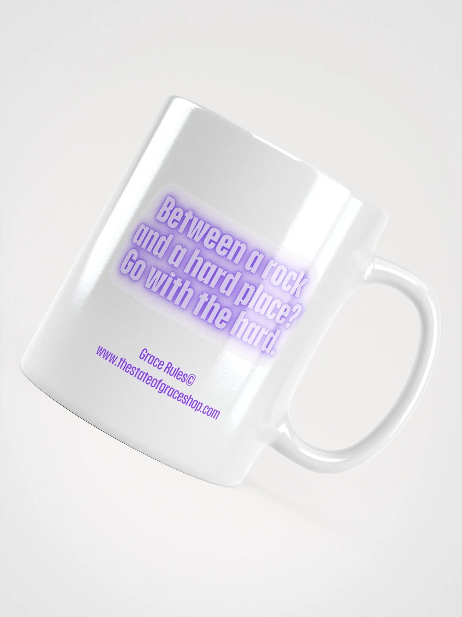 FUNNY MUGS 4 U “Between a rock and a hard place. Go with the hard.” product image (4)