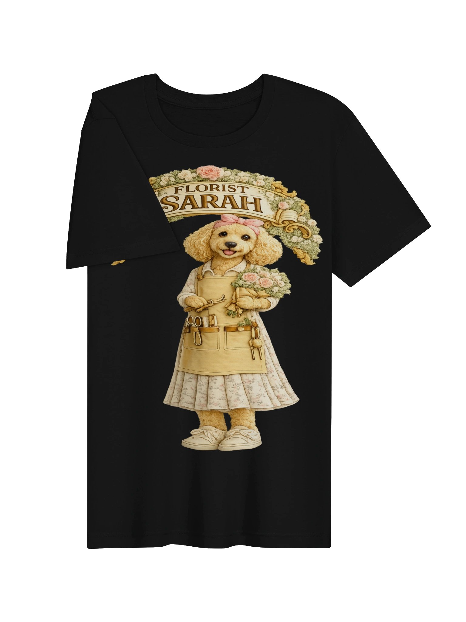 Florist Sarahi Dog Graphic Adult Tee product image (3)