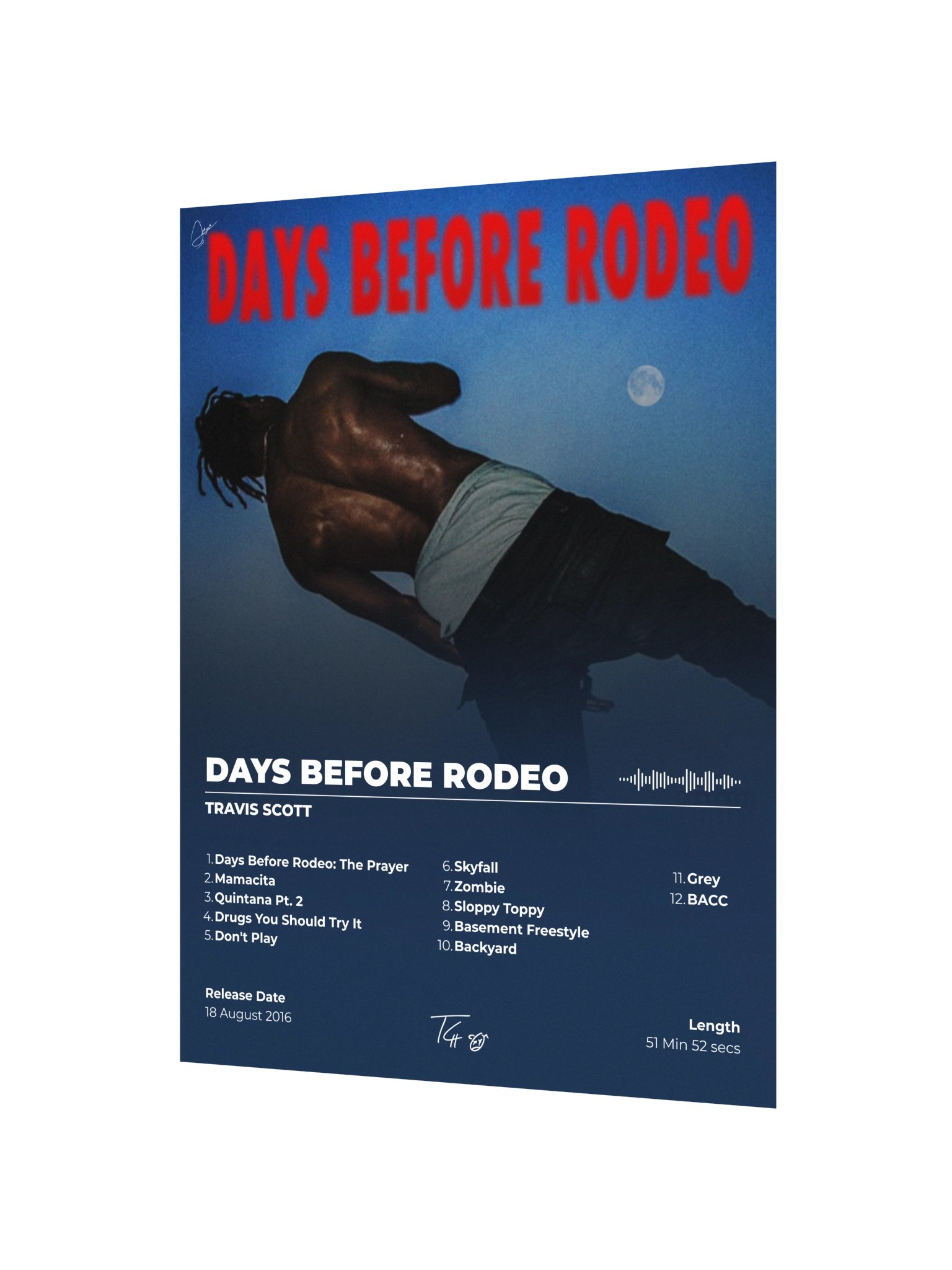 Days Before Rodeo Album Poster product image (3)
