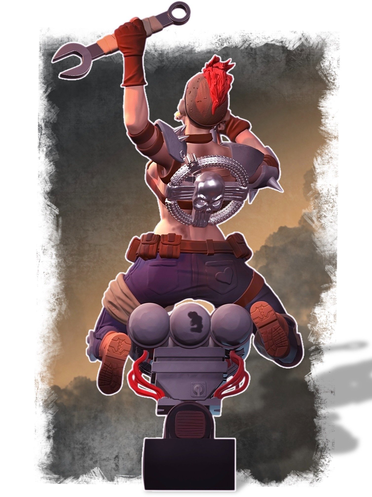 Wasteland Warrior - STL product image (2)