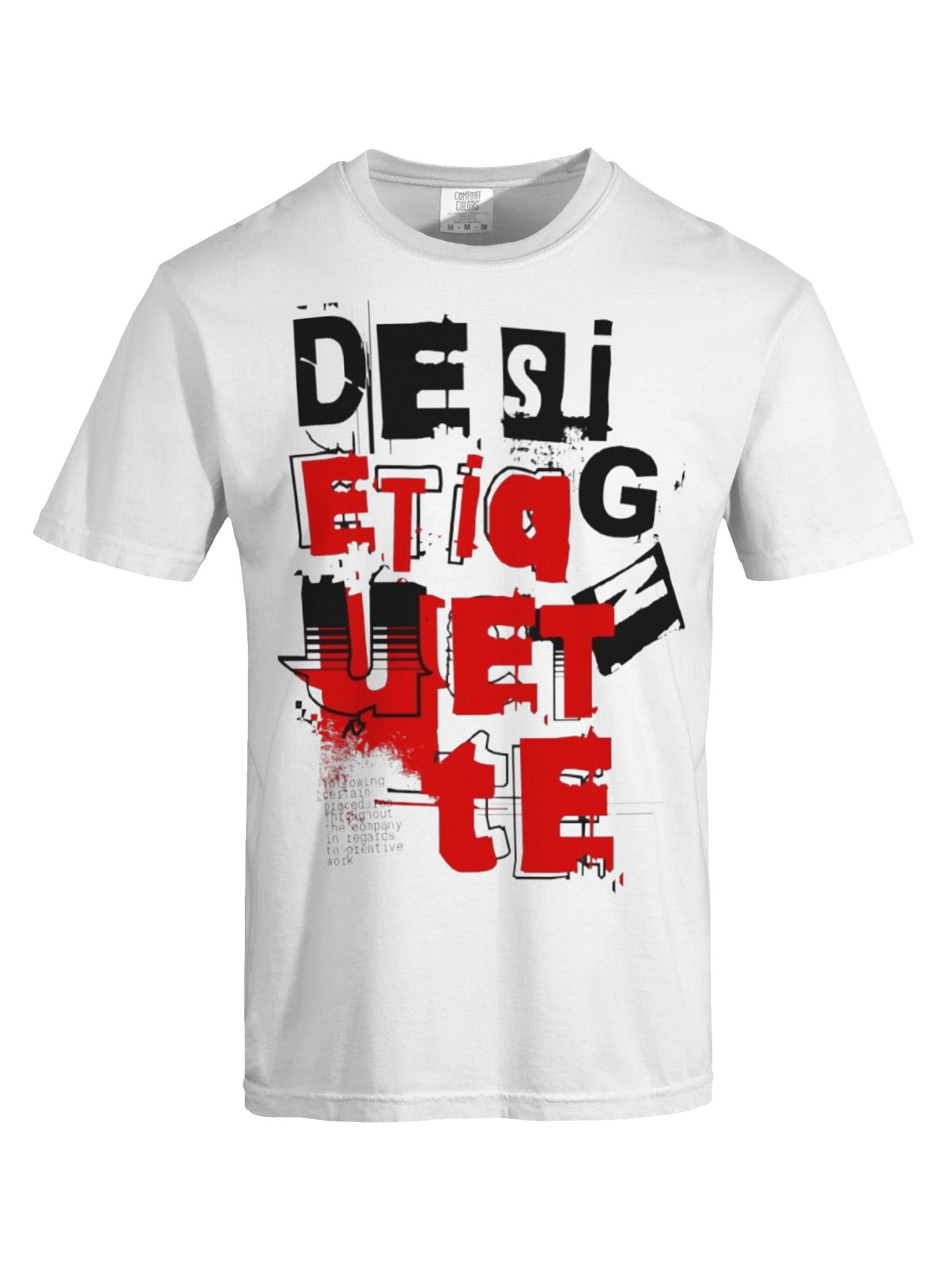 T-Shirt — Bold Red & Black Graphic Back Print product image (5)