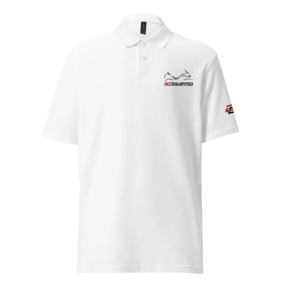 DCT Shadow Wing Polo Shirt White/Gray product image (1)