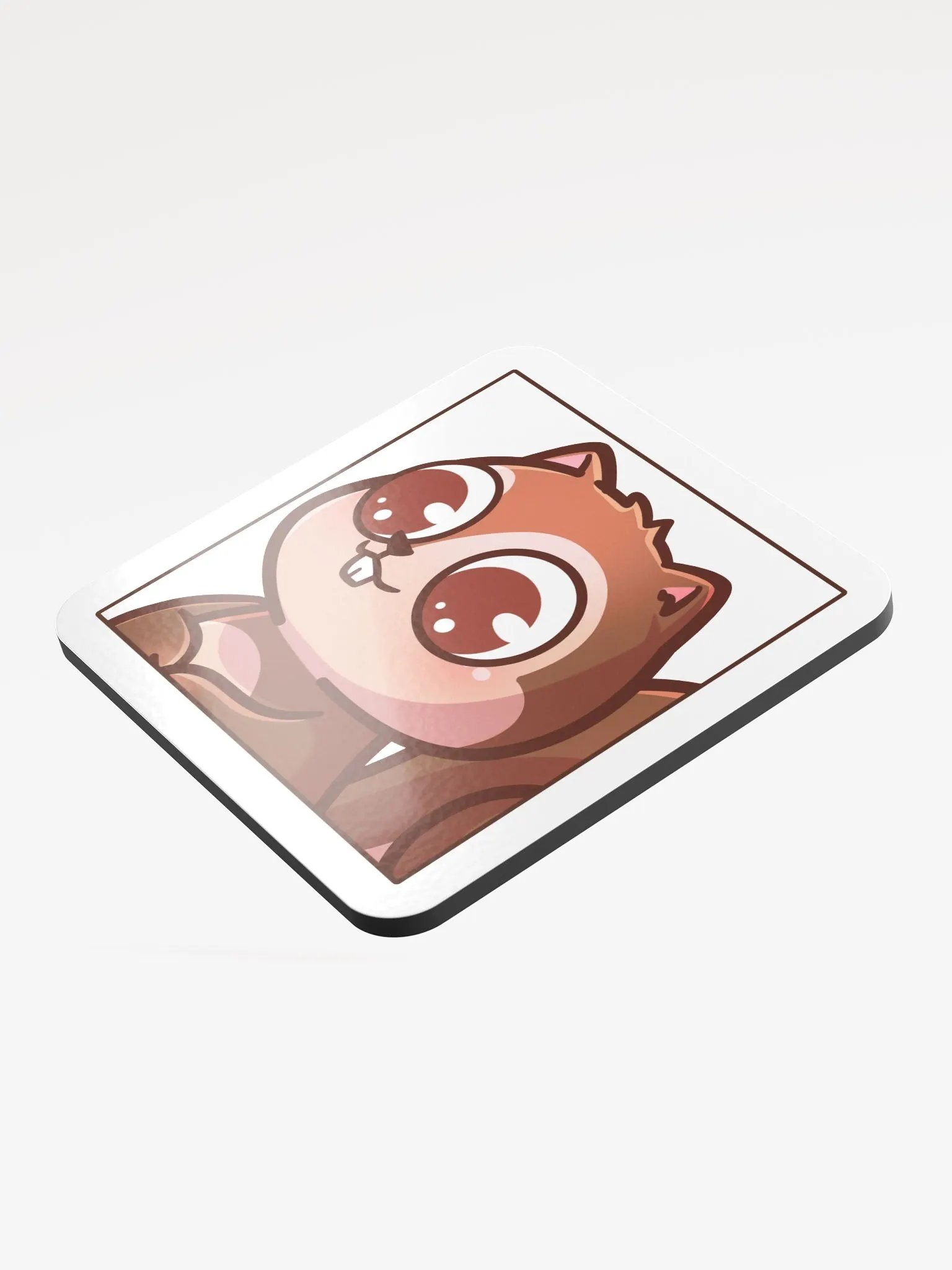 Whimsical Squirrel Glossed Cork Coaster product image (3)