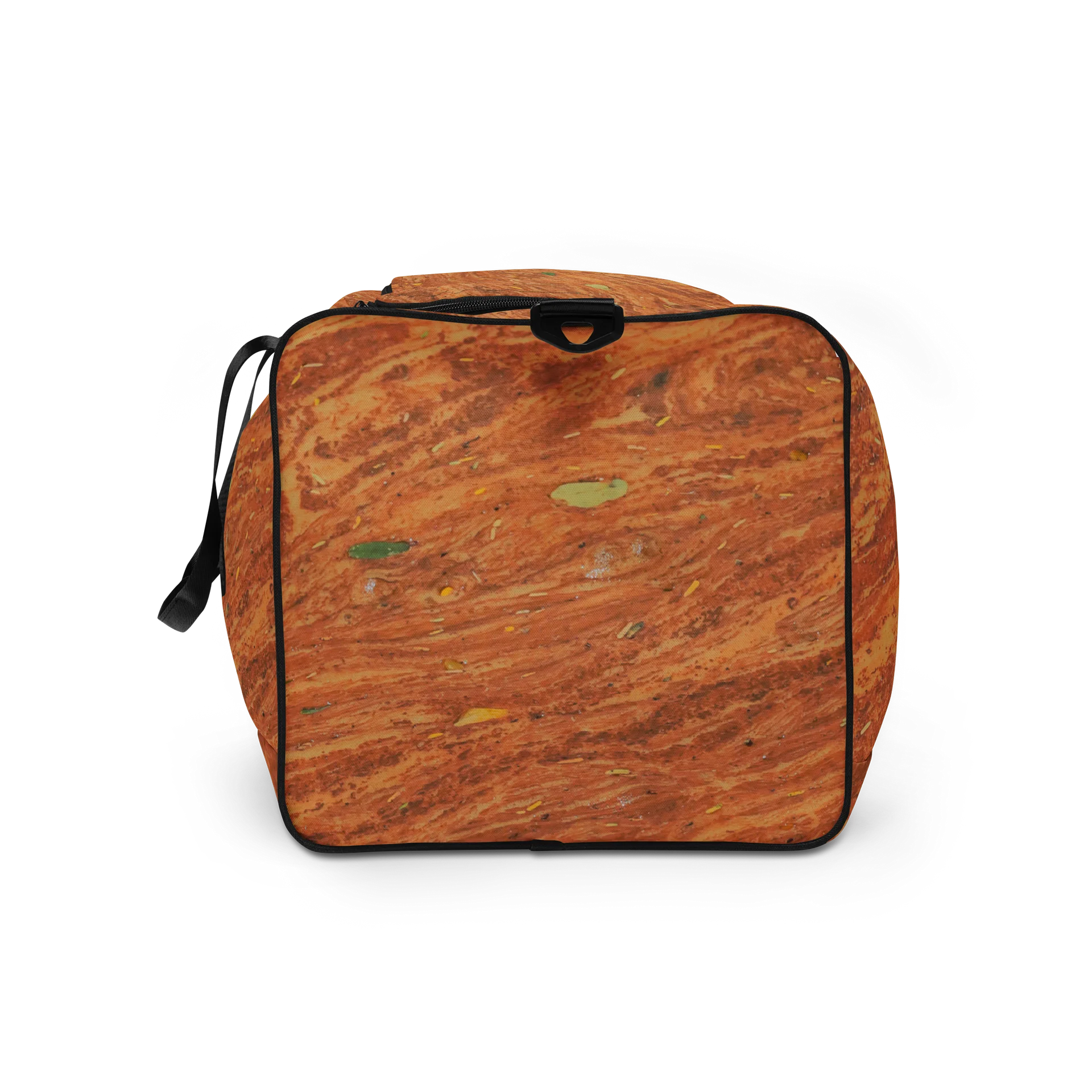 Terracotta Tea — All-Over Print Warm Rust & Leaf Duffle Bag product image (9)