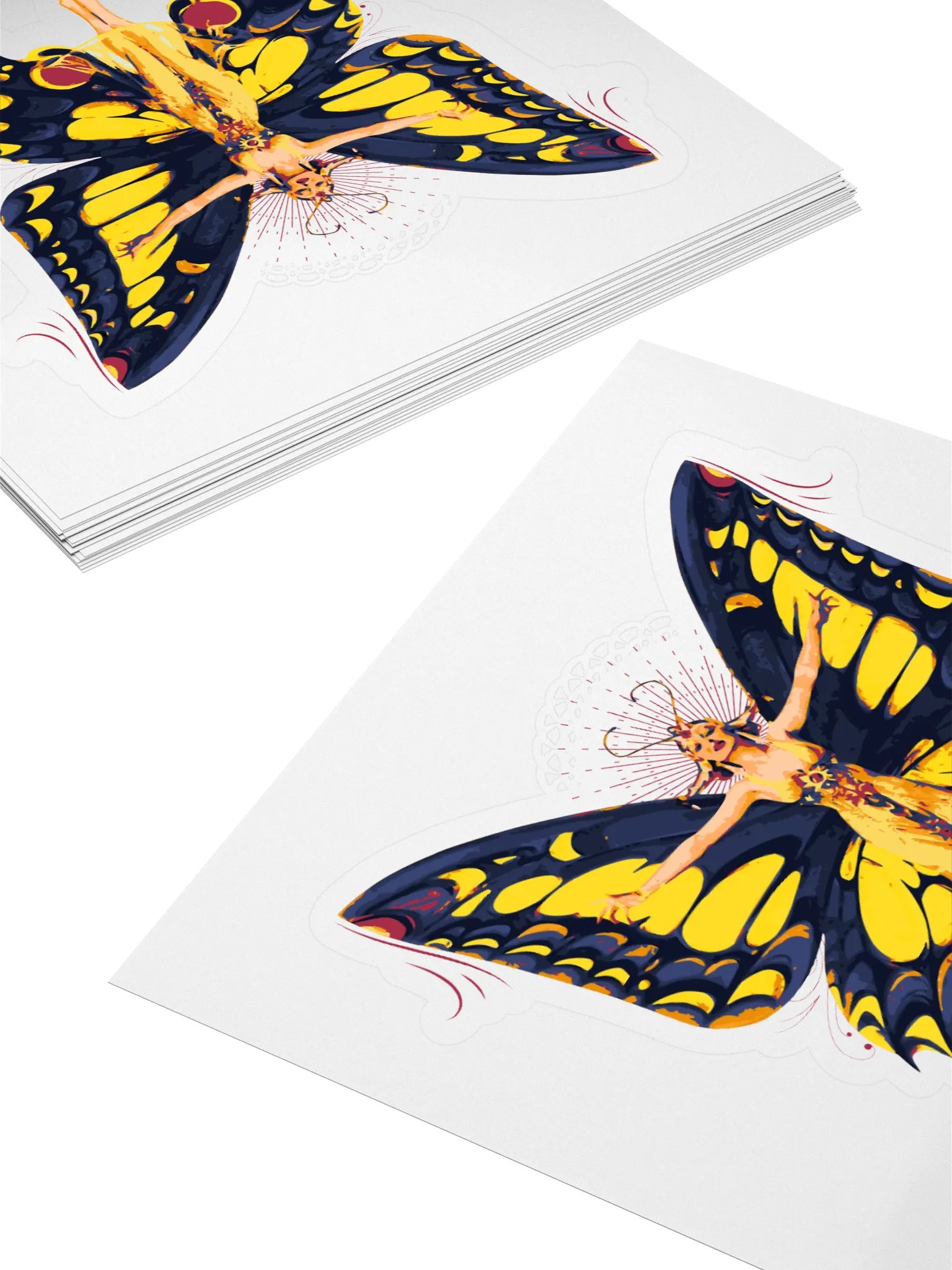 Butterfly Wings Fantasy Kiss Cut Sticker product image (4)