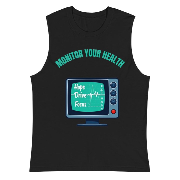 Heartbeat Monitor Retro Muscle Tank product image (3)