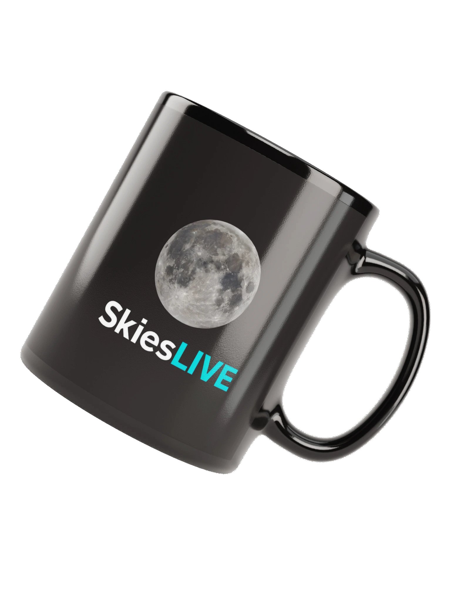 SkiesLIVE Moon Mug (Black) product image (12)