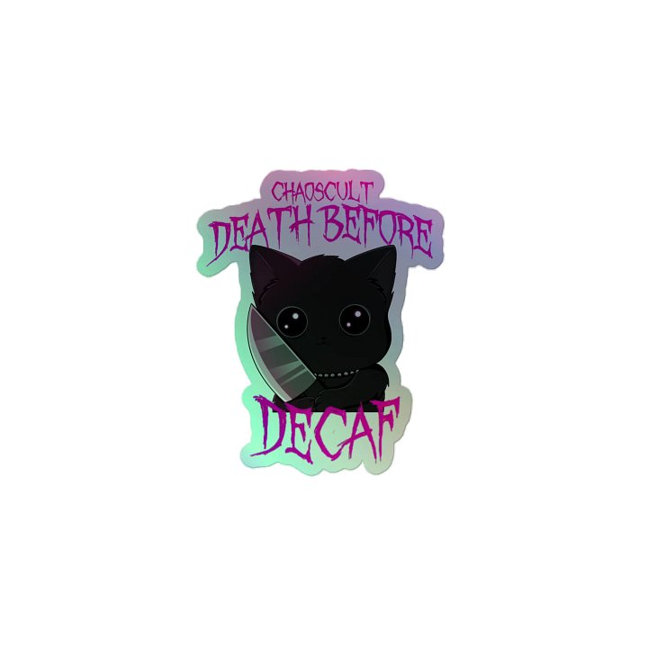 Death Before Decaf Sticker product image (2)