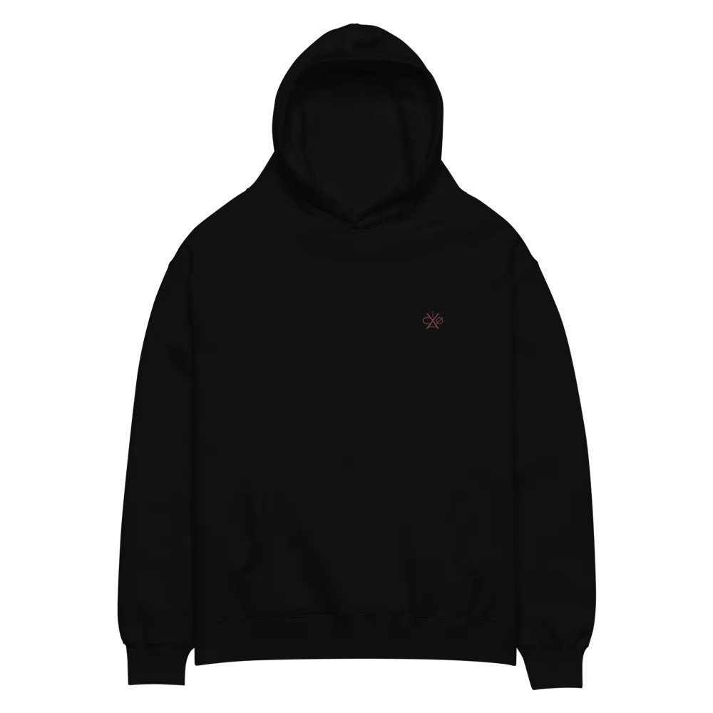 VACIO NEGATIVE {NULL} Logo Relaxed Fit Hoodie (RED) product image (7)